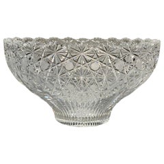 American Brilliant Cut Glass Crystal Bowl