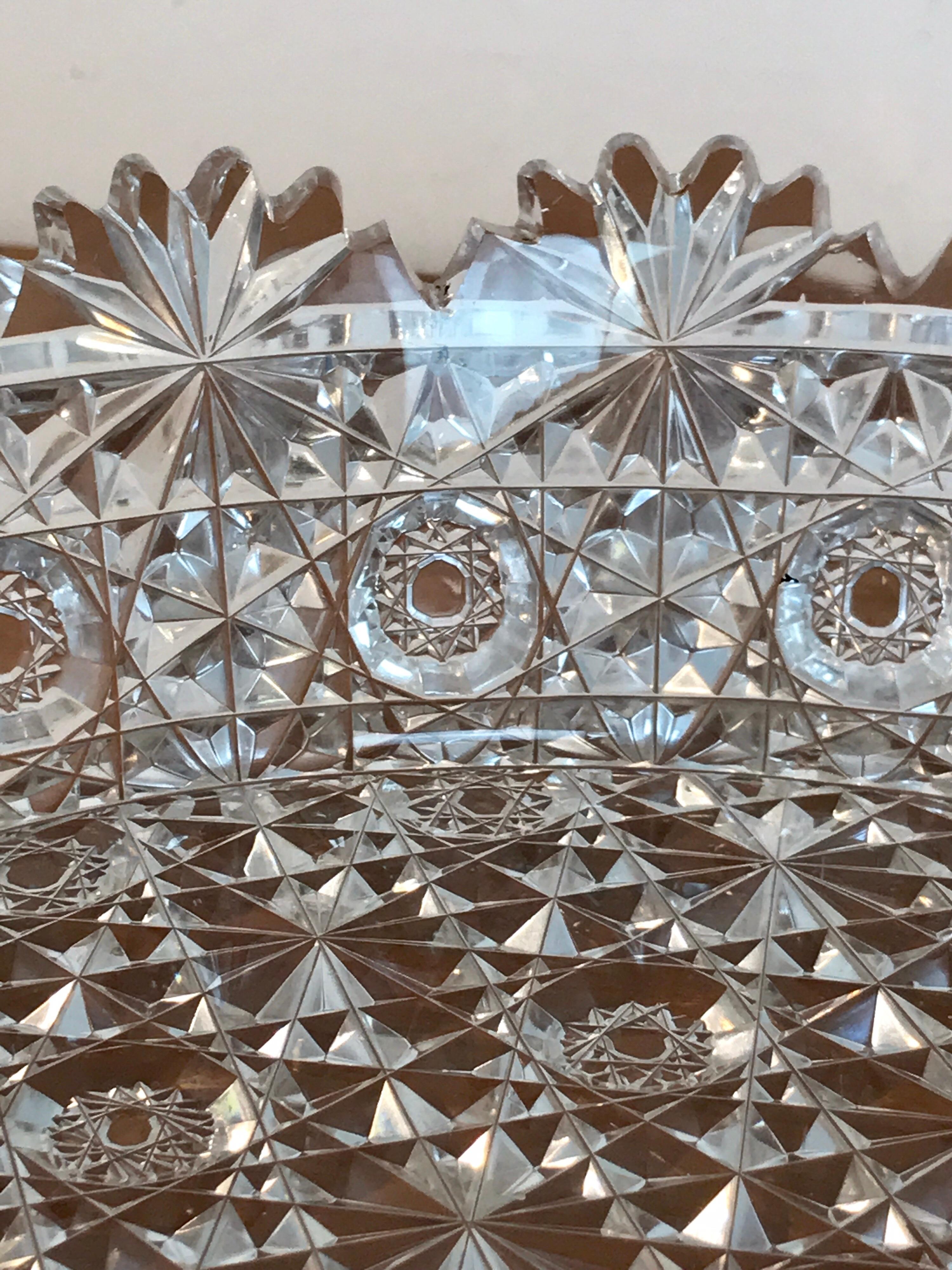 20th Century American Brilliant Cut Glass 