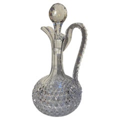 American, Brilliant Hand Cut Claret Decanter, Circa 1890