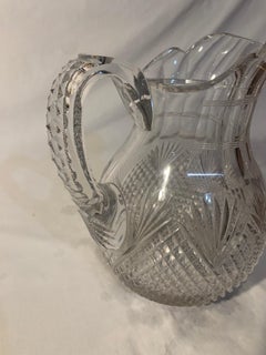 American Brilliant Period Cut Glass Pitcher