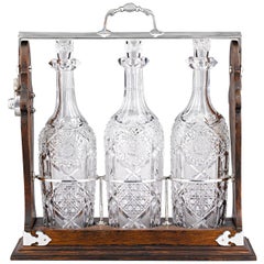 American Brilliant Period Cut Glass Tantalus