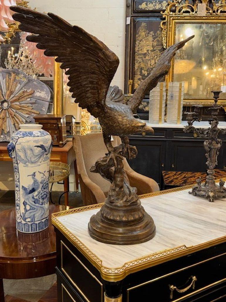 Aquila calva americana in bronzo In condizioni buone in vendita a Dallas, TX