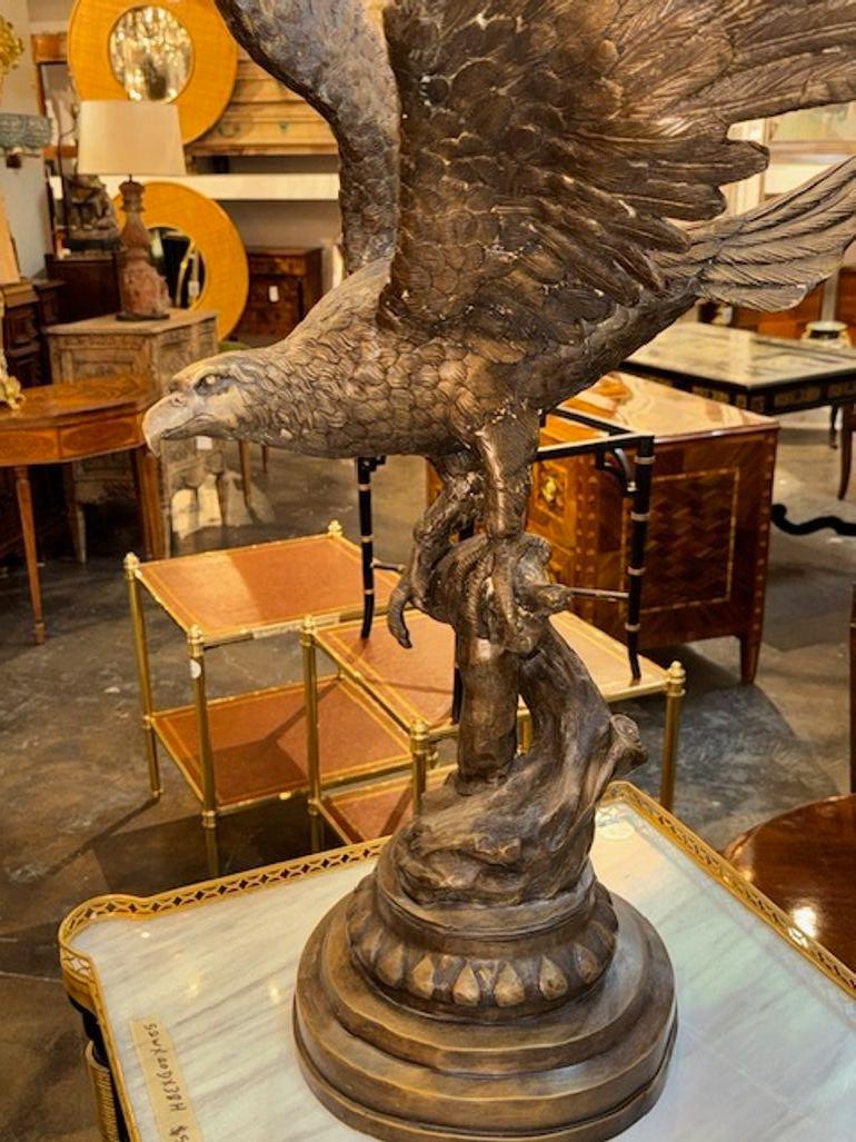 XX secolo Aquila calva americana in bronzo in vendita