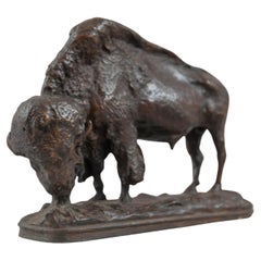 American Bronze Figure of a Bison, Henry Merwin Shrady, ca. 1900