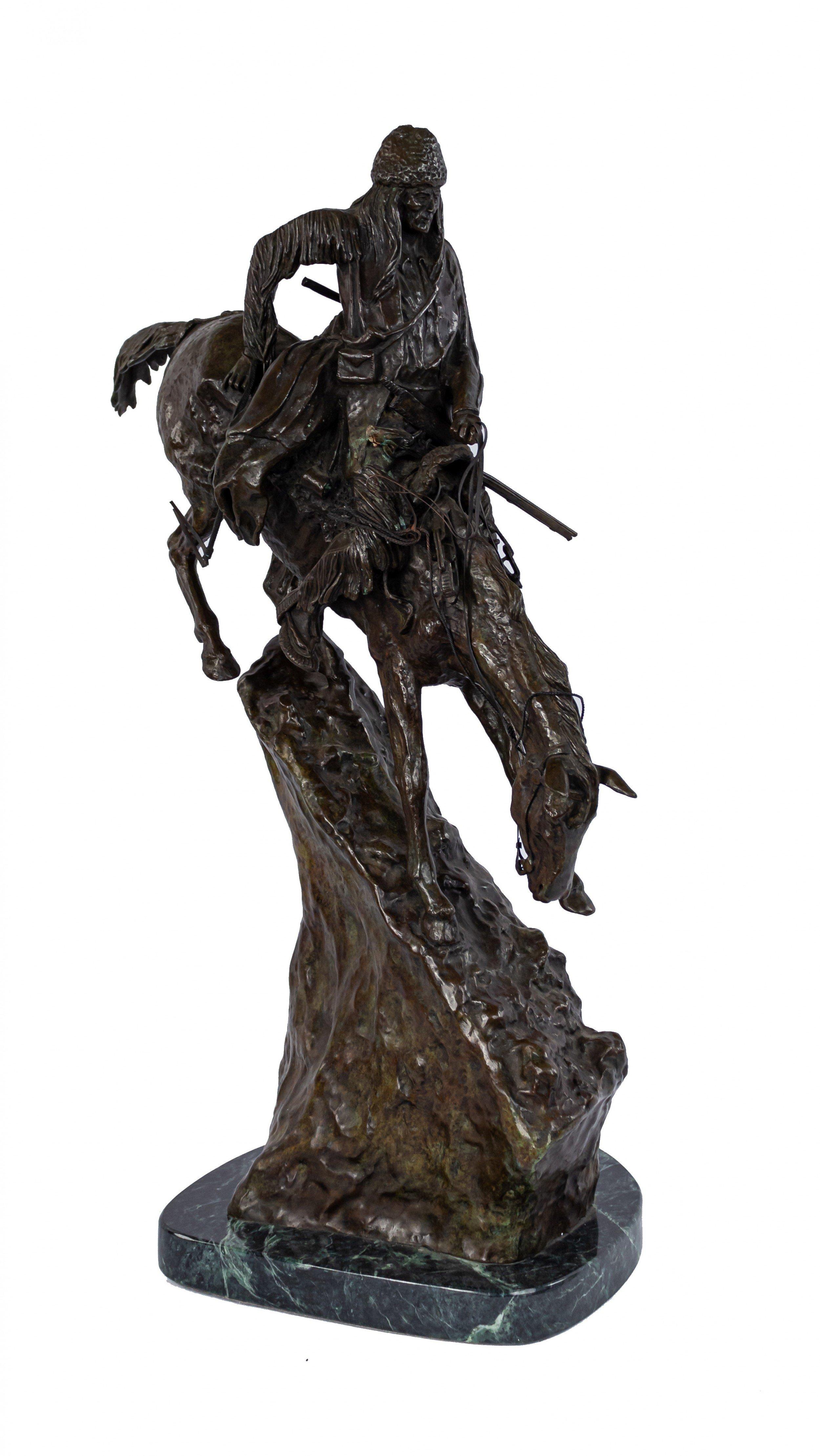 Hombre de montaña americano de bronce siglo XX en venta