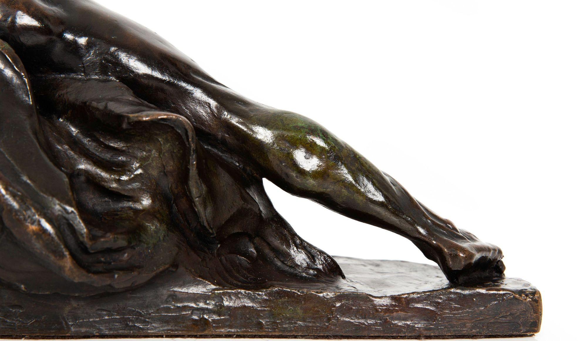 American Bronze Sculpture Bookends “Humanity” by Robert Ingersoll Aitken 6