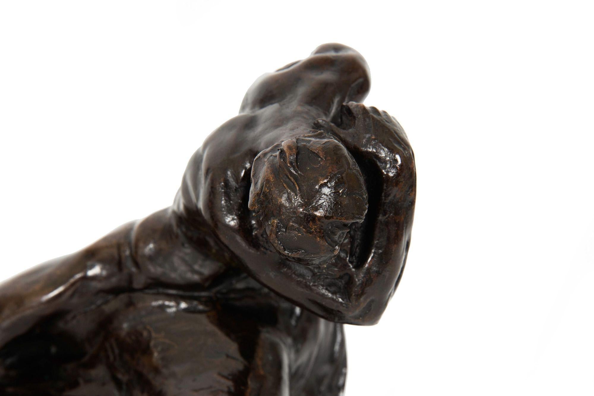 American Bronze Sculpture Bookends “Humanity” by Robert Ingersoll Aitken 13