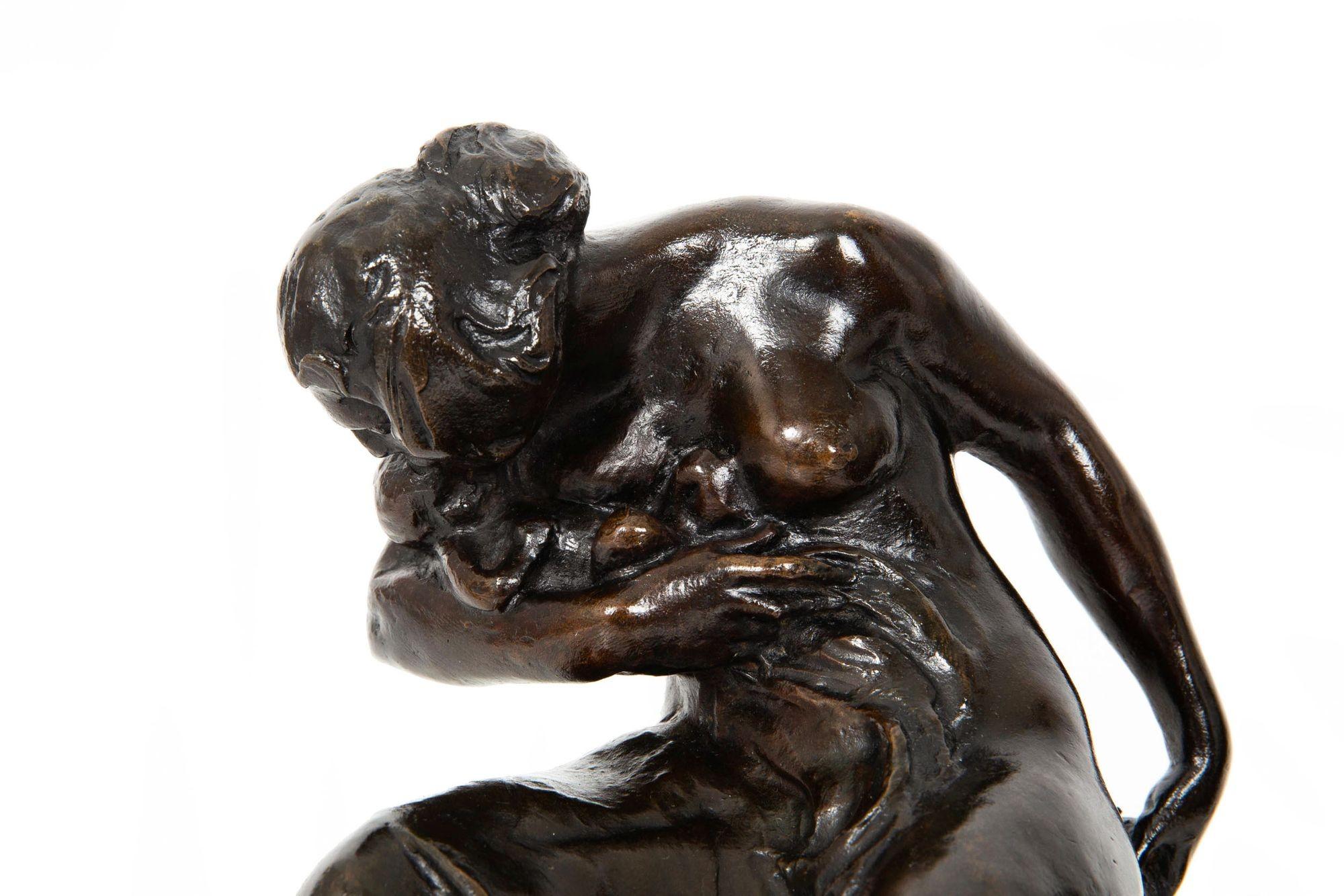 American Bronze Sculpture Bookends “Humanity” by Robert Ingersoll Aitken 2