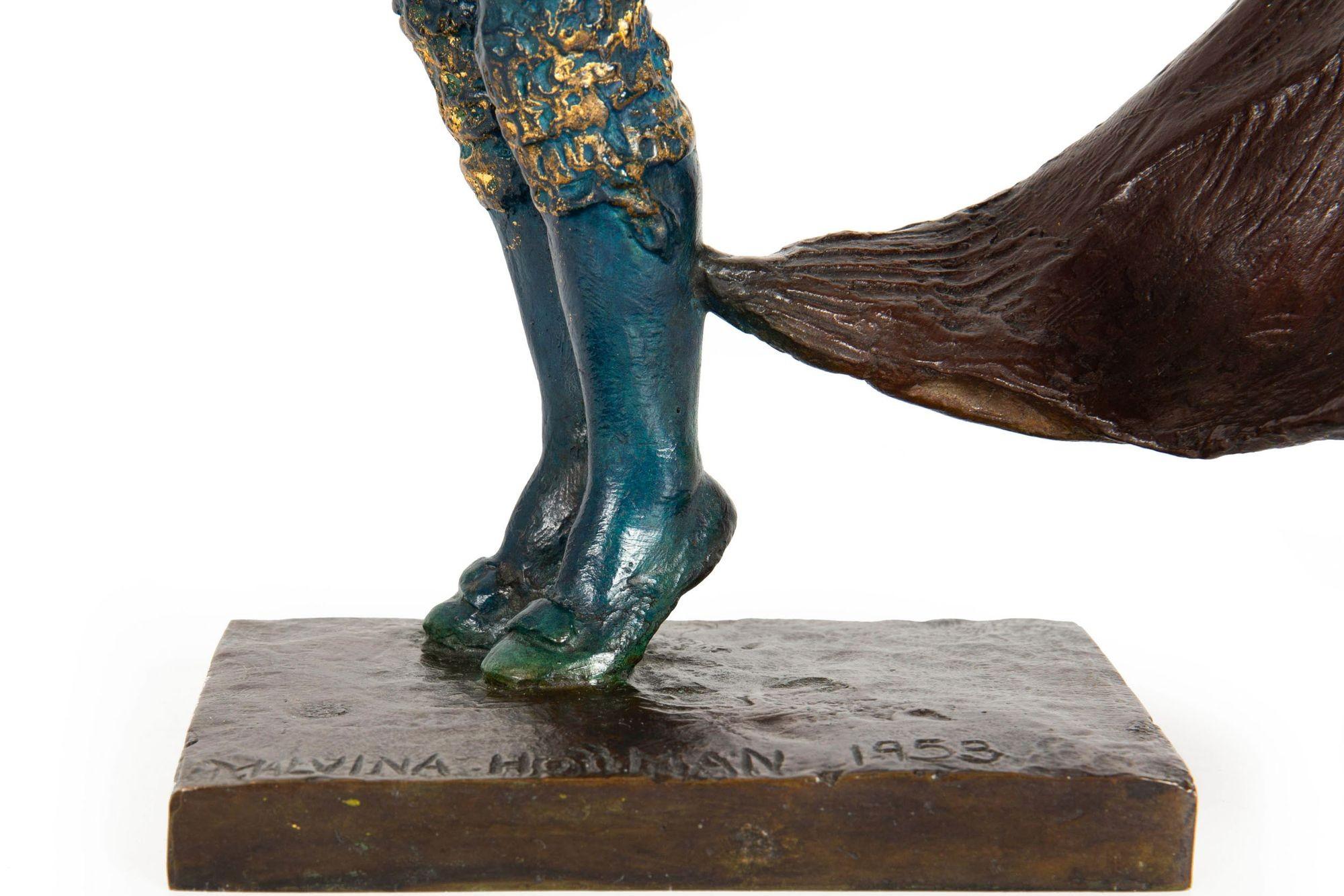 Scultura americana in bronzo 