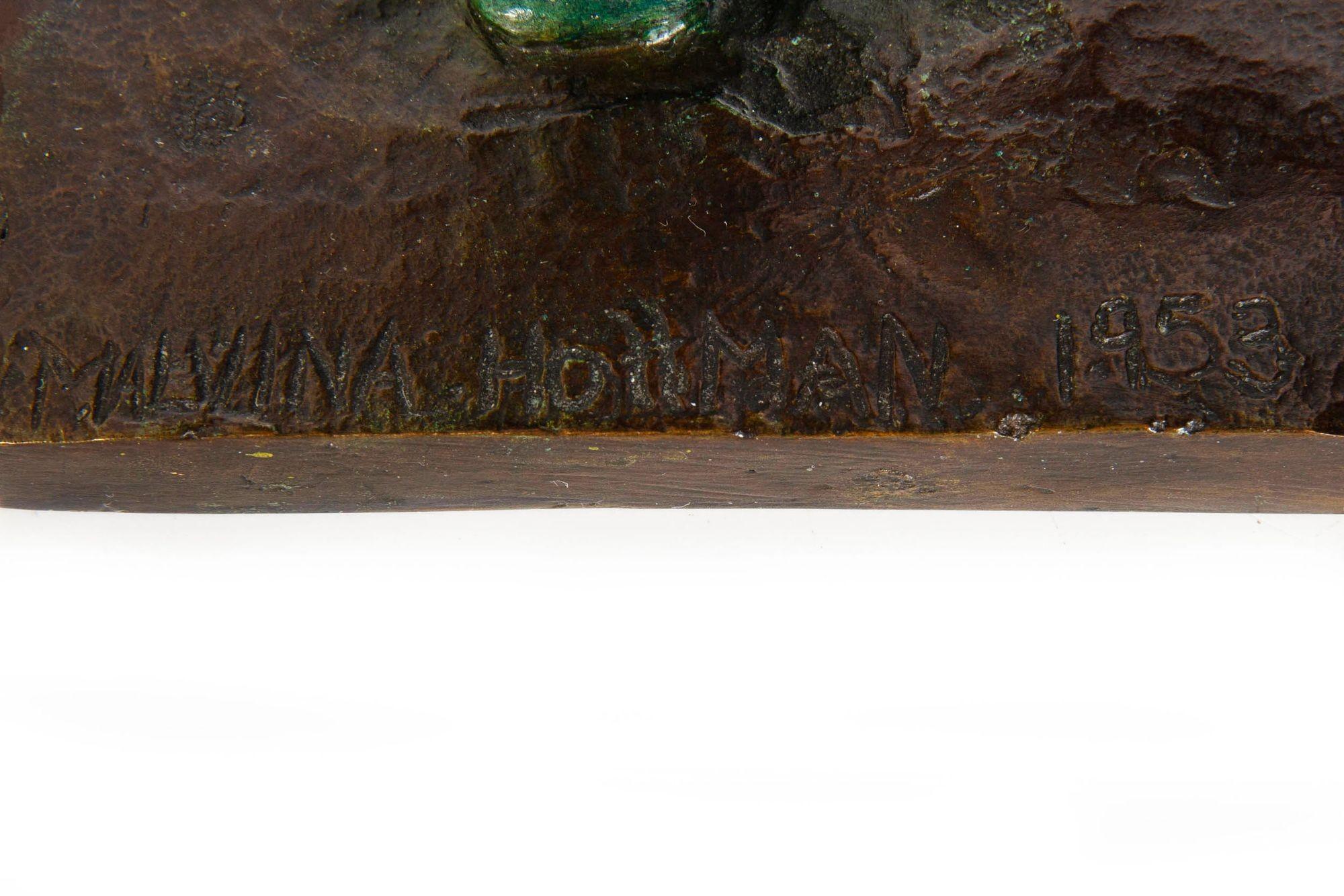 Scultura americana in bronzo 