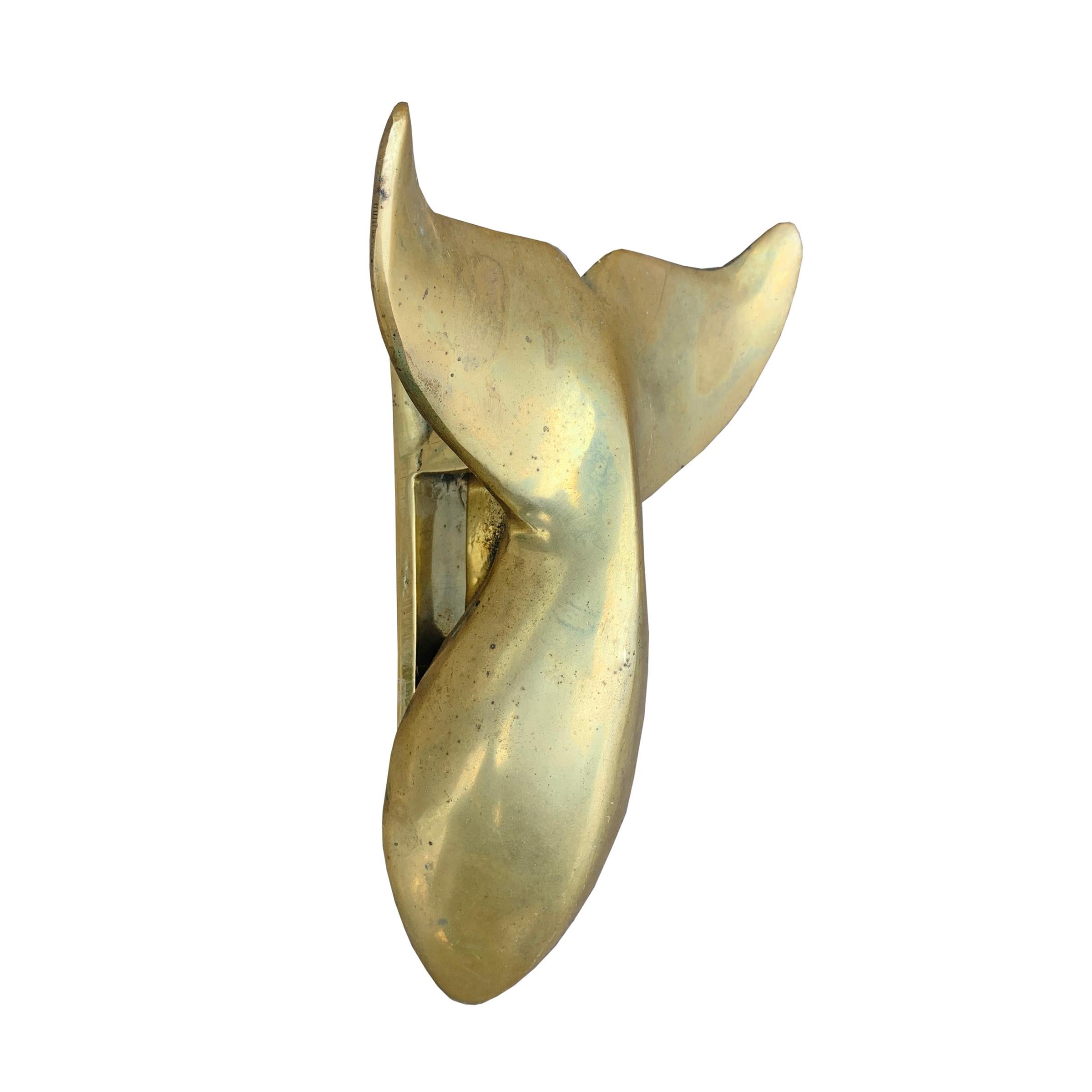 brass whale door knocker
