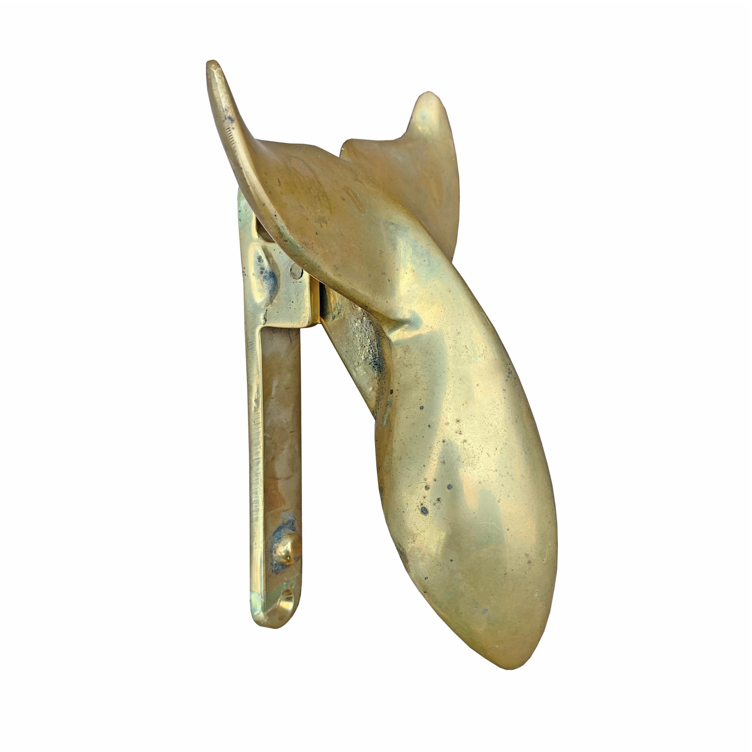 whale tail door knocker