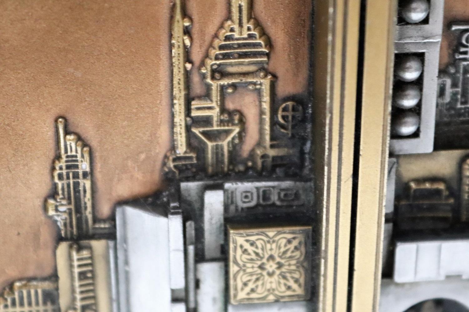 American Brutalist Wall Sculpture in Bronze by Giovanni Schoeman, 1970s For Sale 13