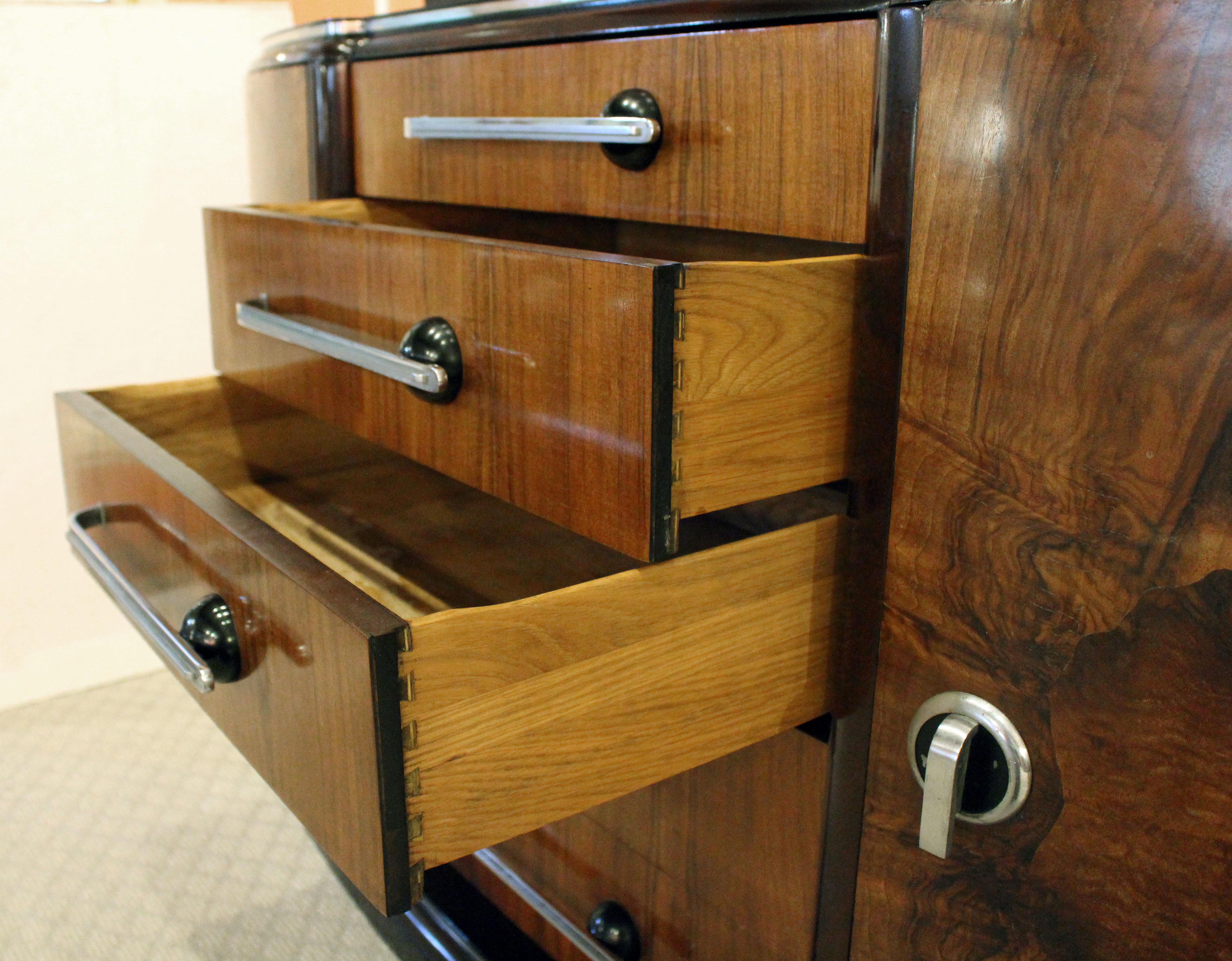 American c. 1930 Art Deco Period Credenza Sideboard or Bar by West End Furniture 3