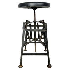 American Cabinet Co. Industrial Architects Drafting Spring Stool