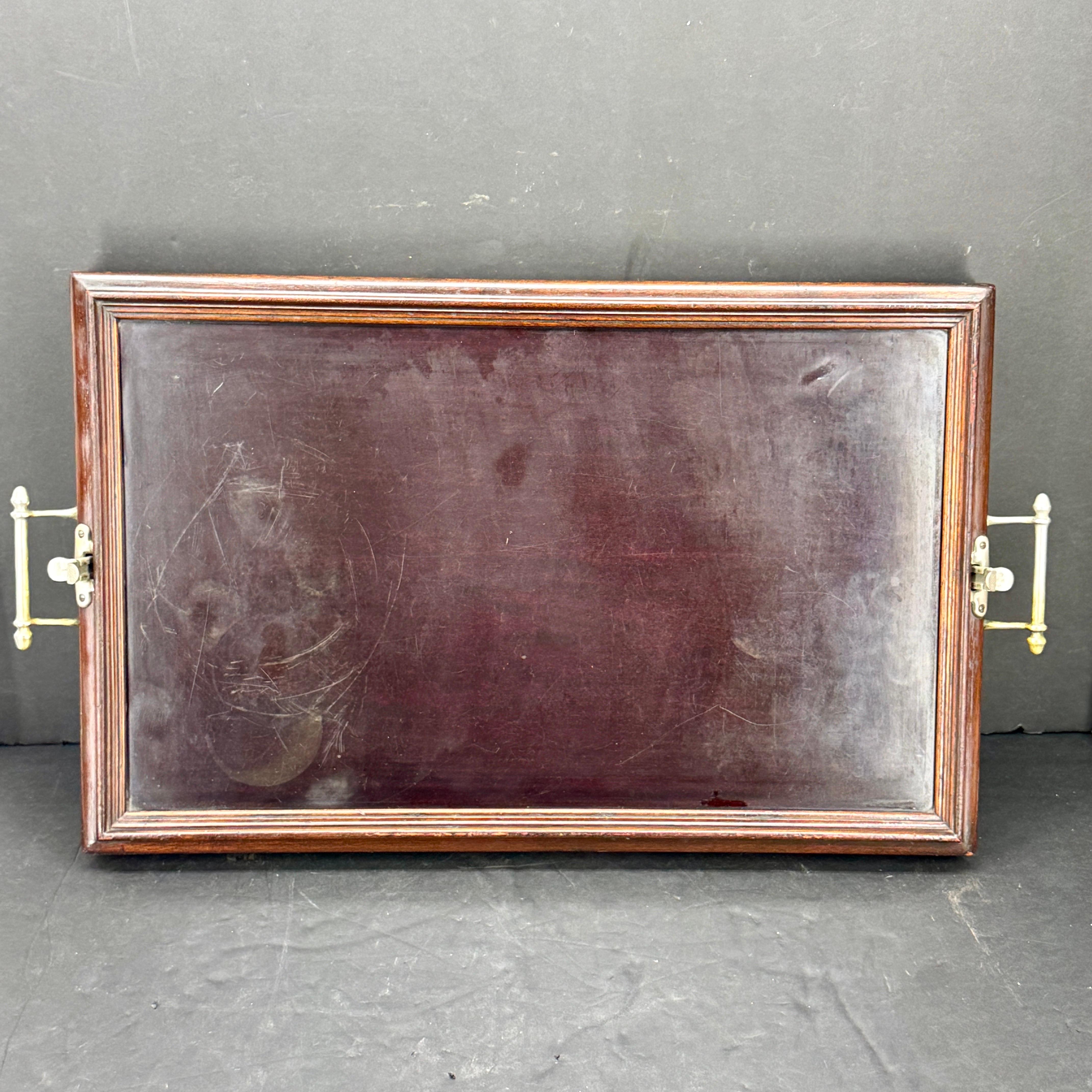 American Campaign Style Mahogany Collapsing Tray Table 4