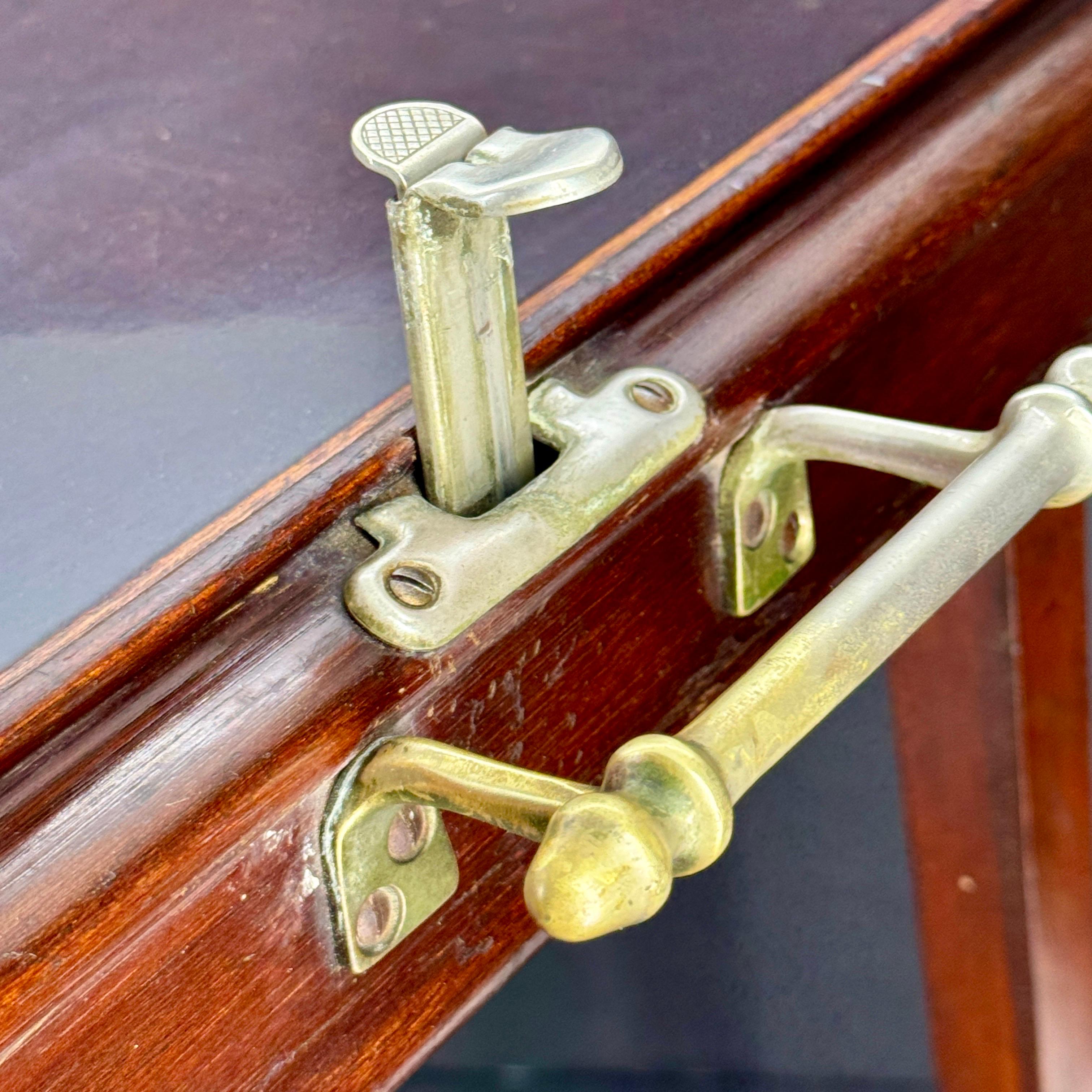 American Campaign Style Mahogany Collapsing Tray Table 8