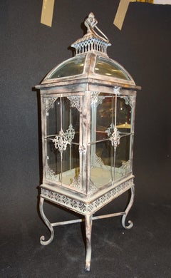 American Candlesick in Copper Finish Metal, Floral Filigri Work, Zaer LTD EEUU