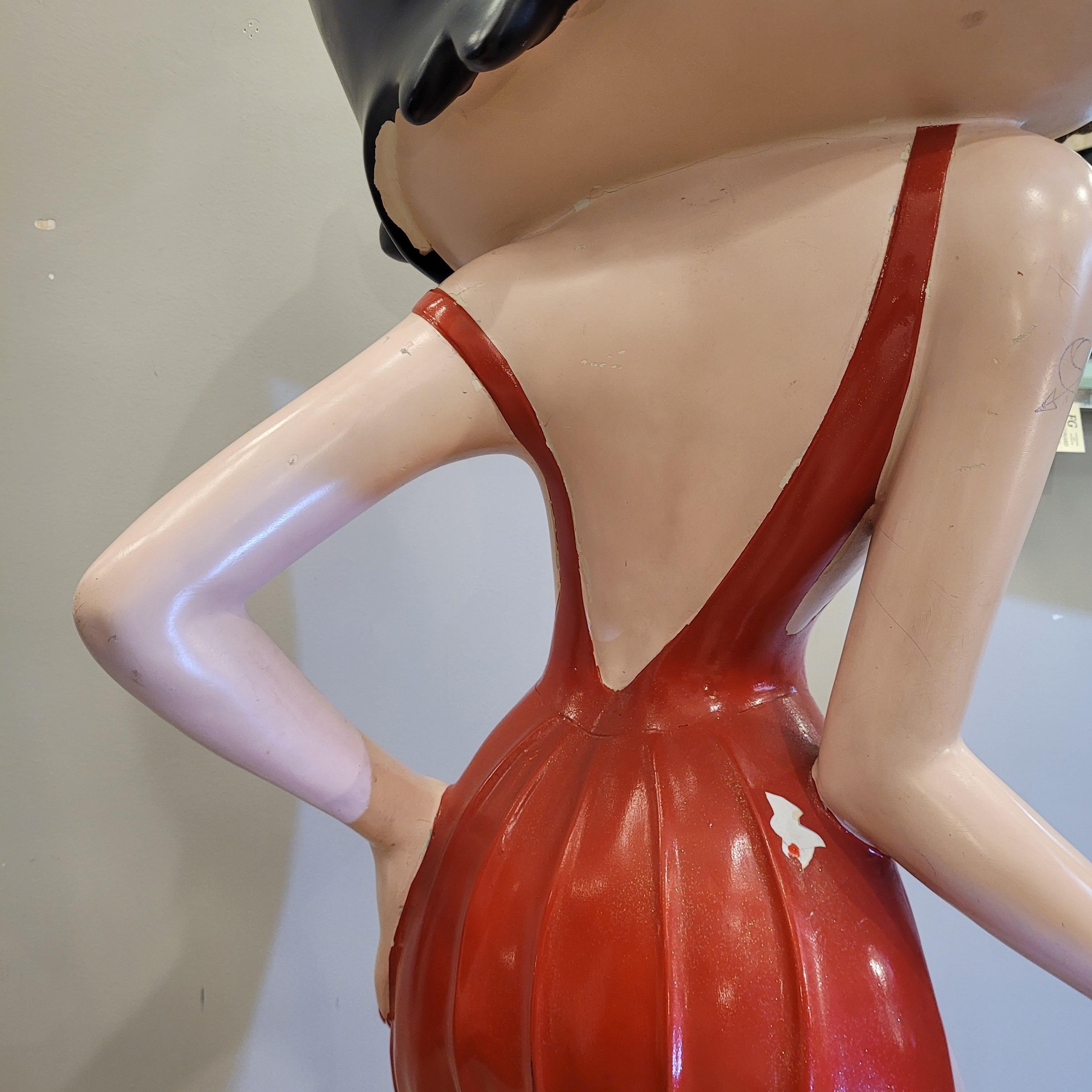 American Cartoon red Betty Boo fiberglass  sculpture , 70s 7