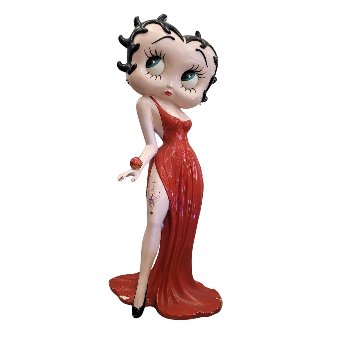 American Cartoon red Betty Boo fiberglass  sculpture , 70s 8