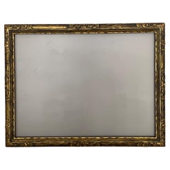 Antique American Carved and Metal Leaf Picture Frame, Newcomb Macklin, circa 1925