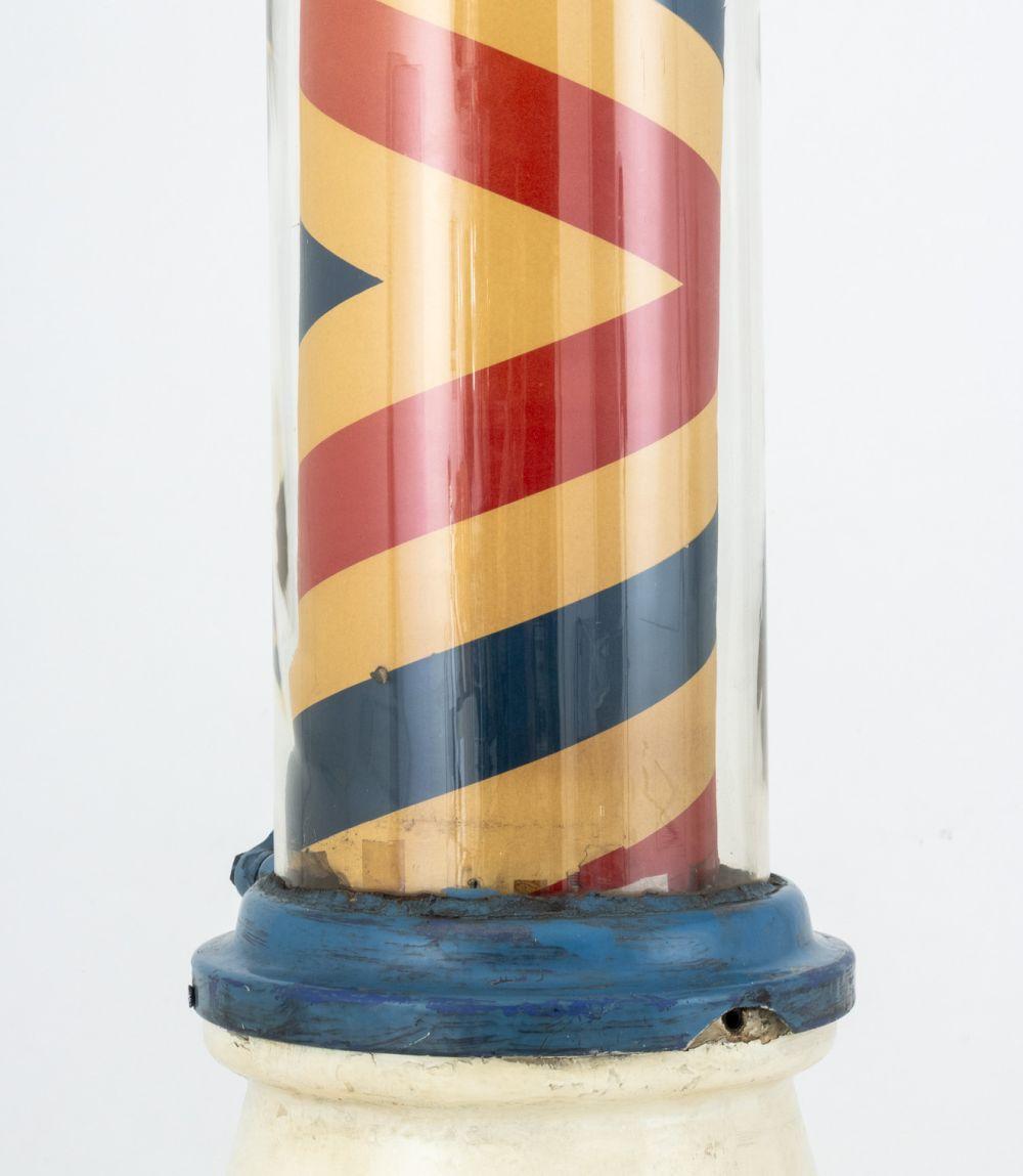 Lámpara de asta de barbero americana de hierro fundido en Bueno estado para la venta en Astoria, NY