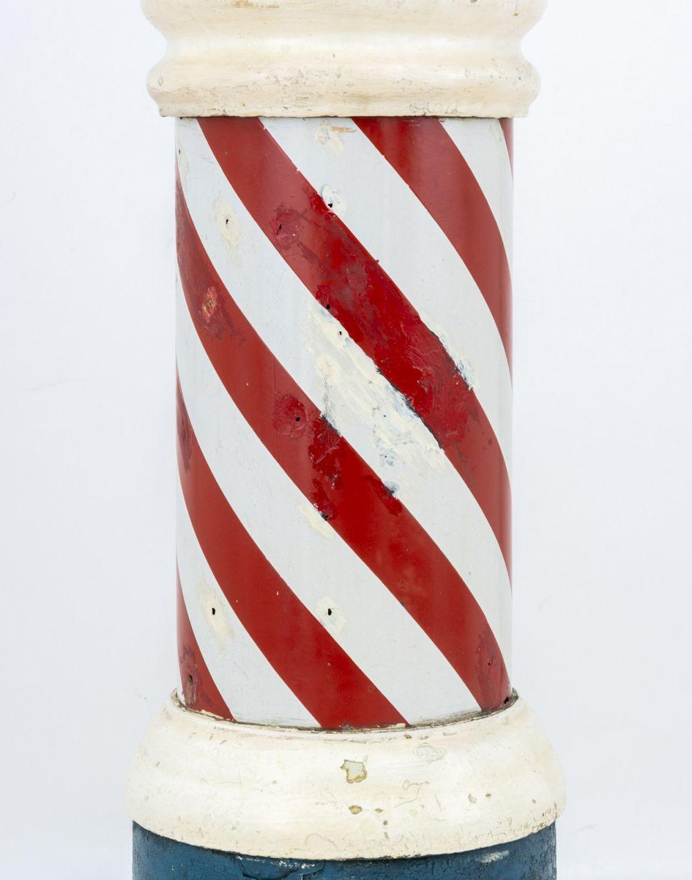 Lámpara de asta de barbero americana de hierro fundido siglo XX en venta