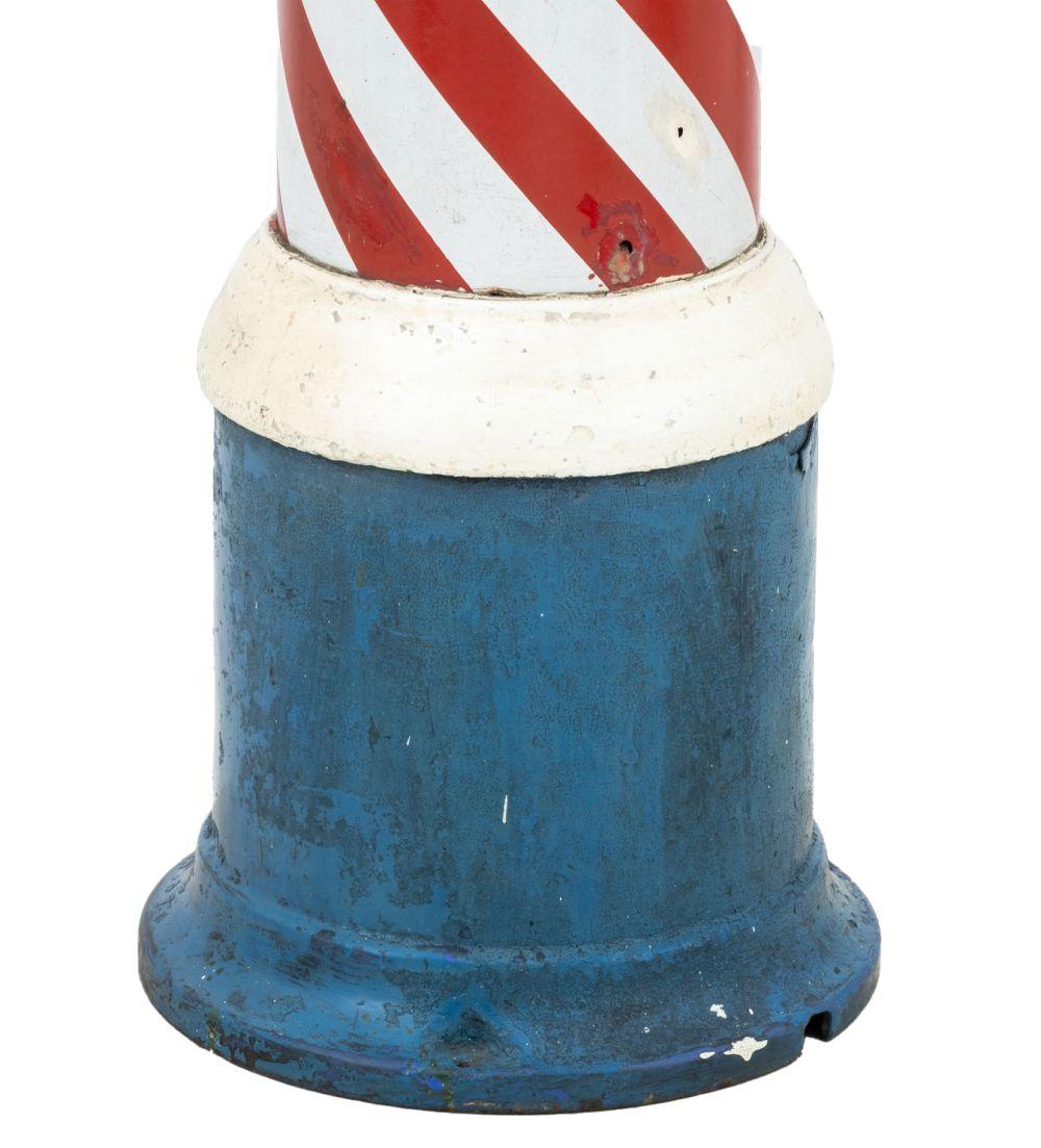 Lámpara de asta de barbero americana de hierro fundido Vidrio en venta