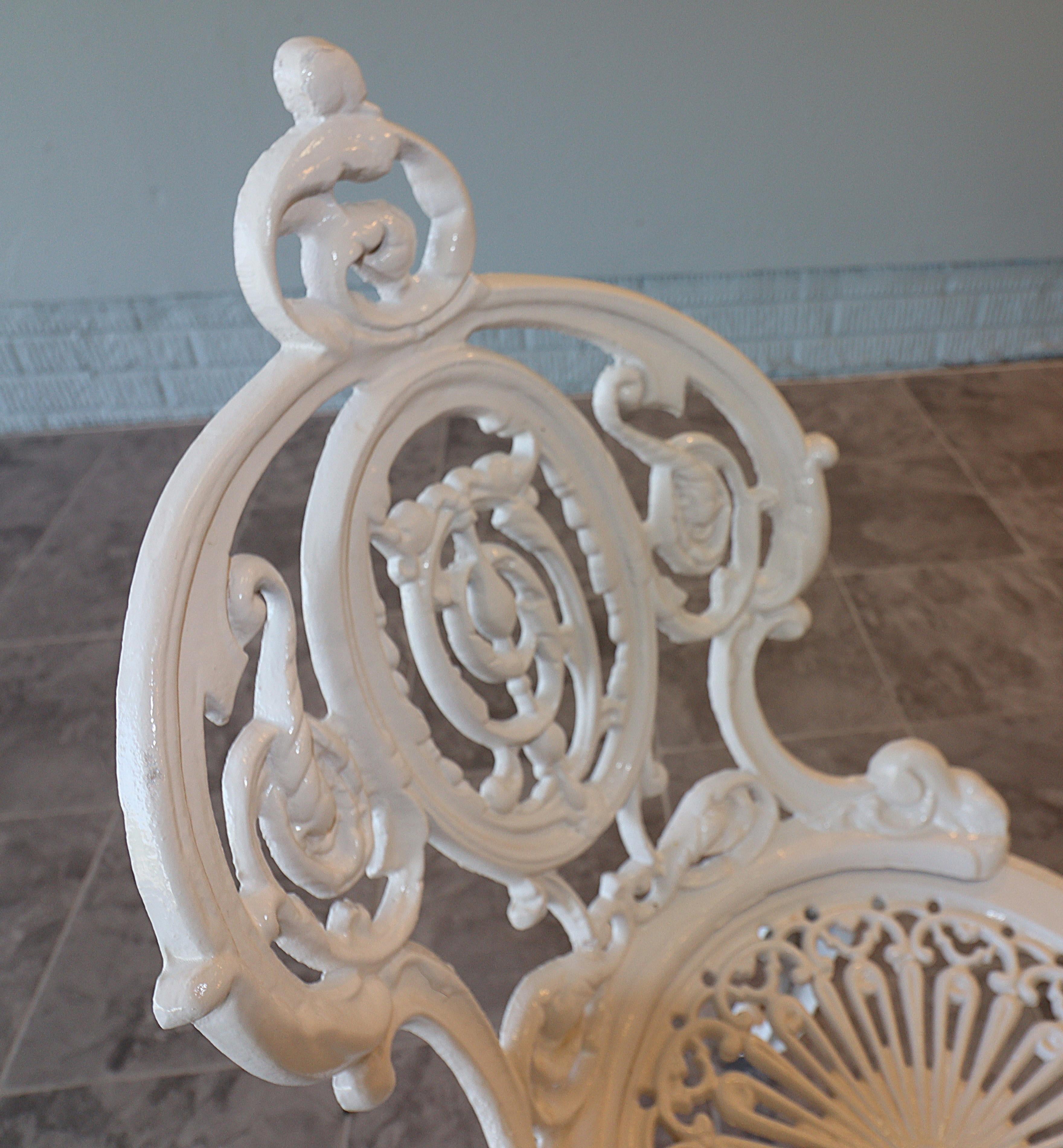 American Cast Iron Garden Suite Early 20th Century For Sale 2