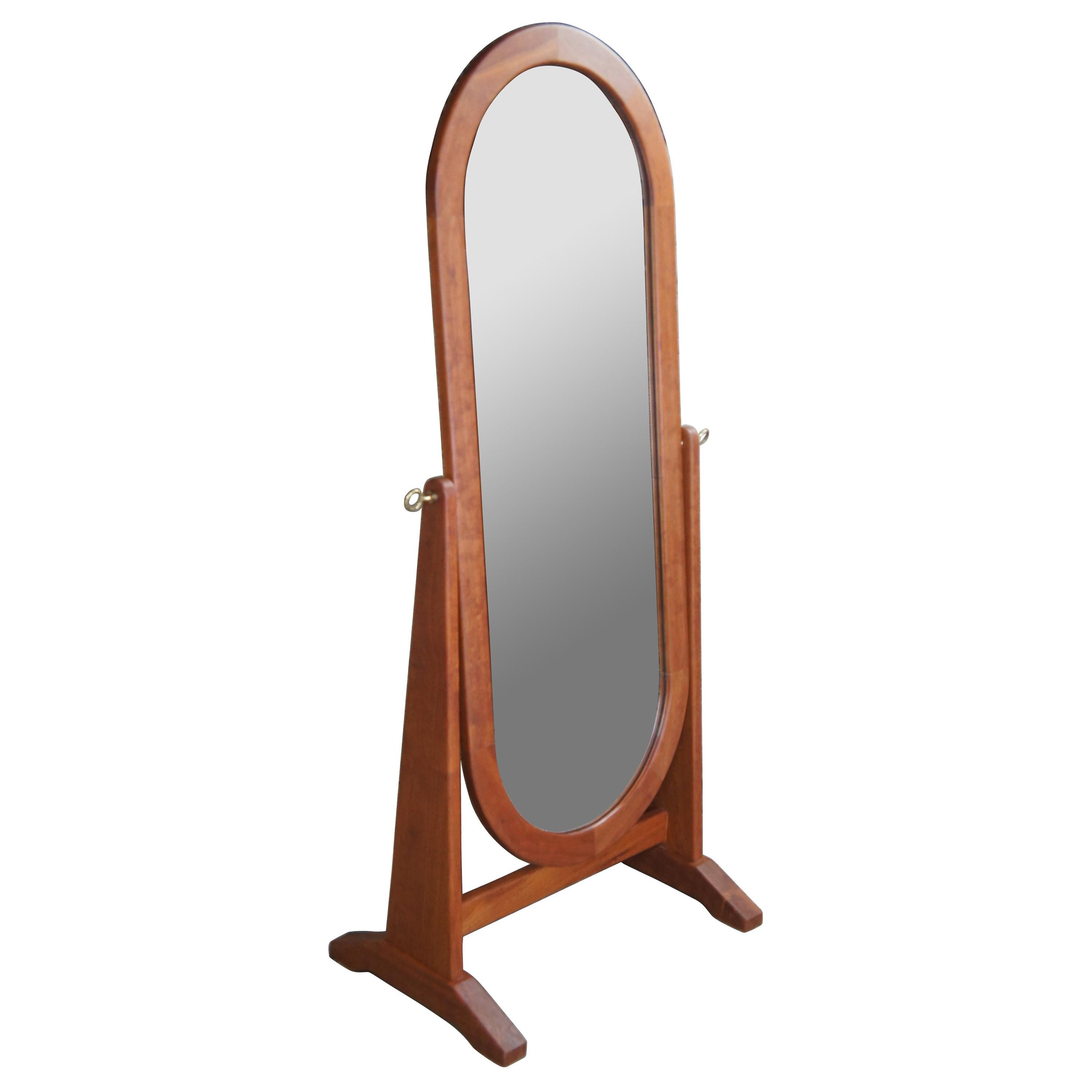 American Cherry Mission Free Standing Bedroom Cheval Dressing Vanity Mirror