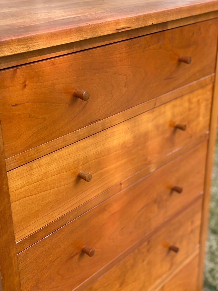 American Cherry Shaker Chest of Drawers For Sale at 1stDibs cherry