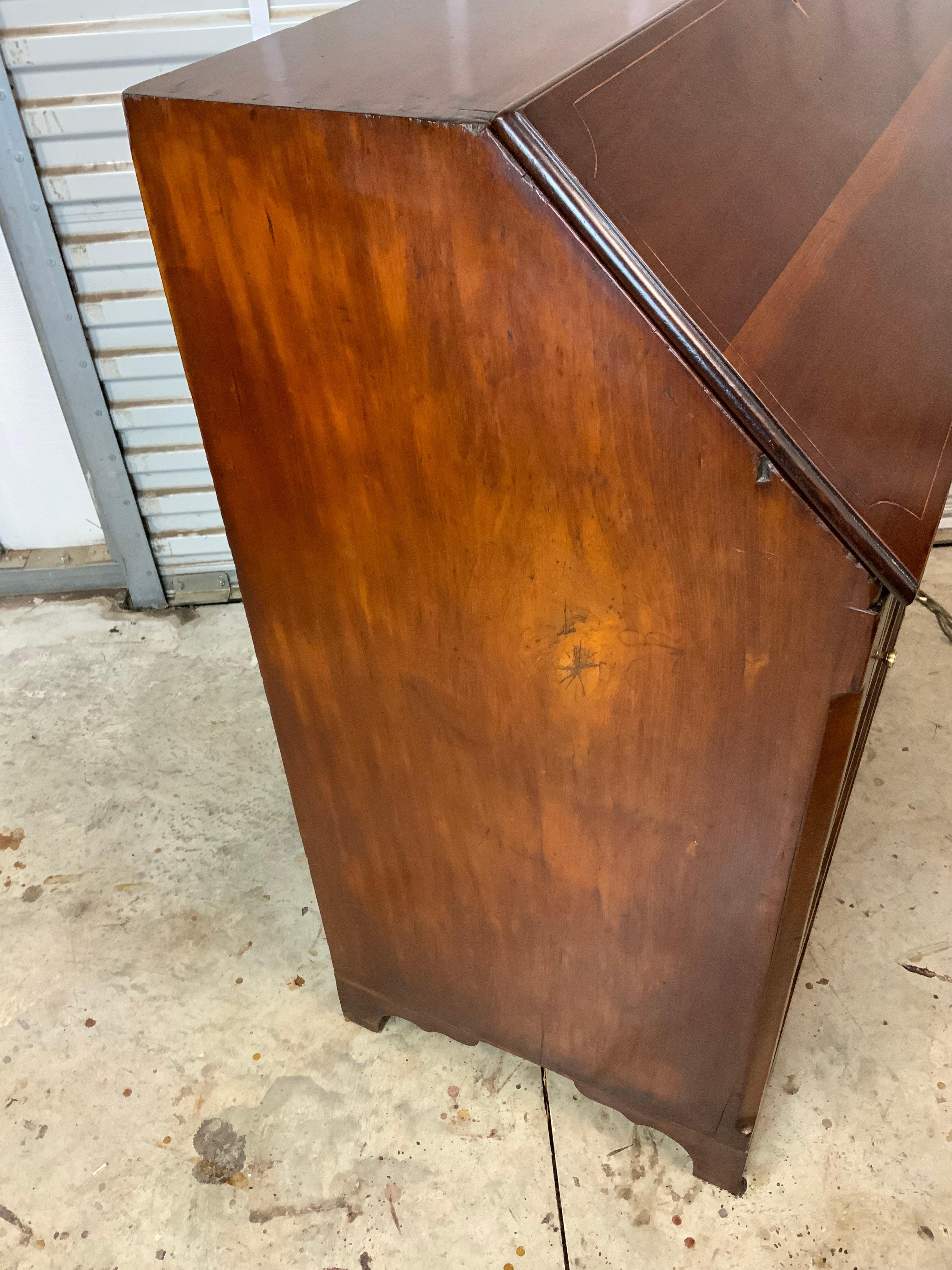 American Cherry Slant Front Desk 7