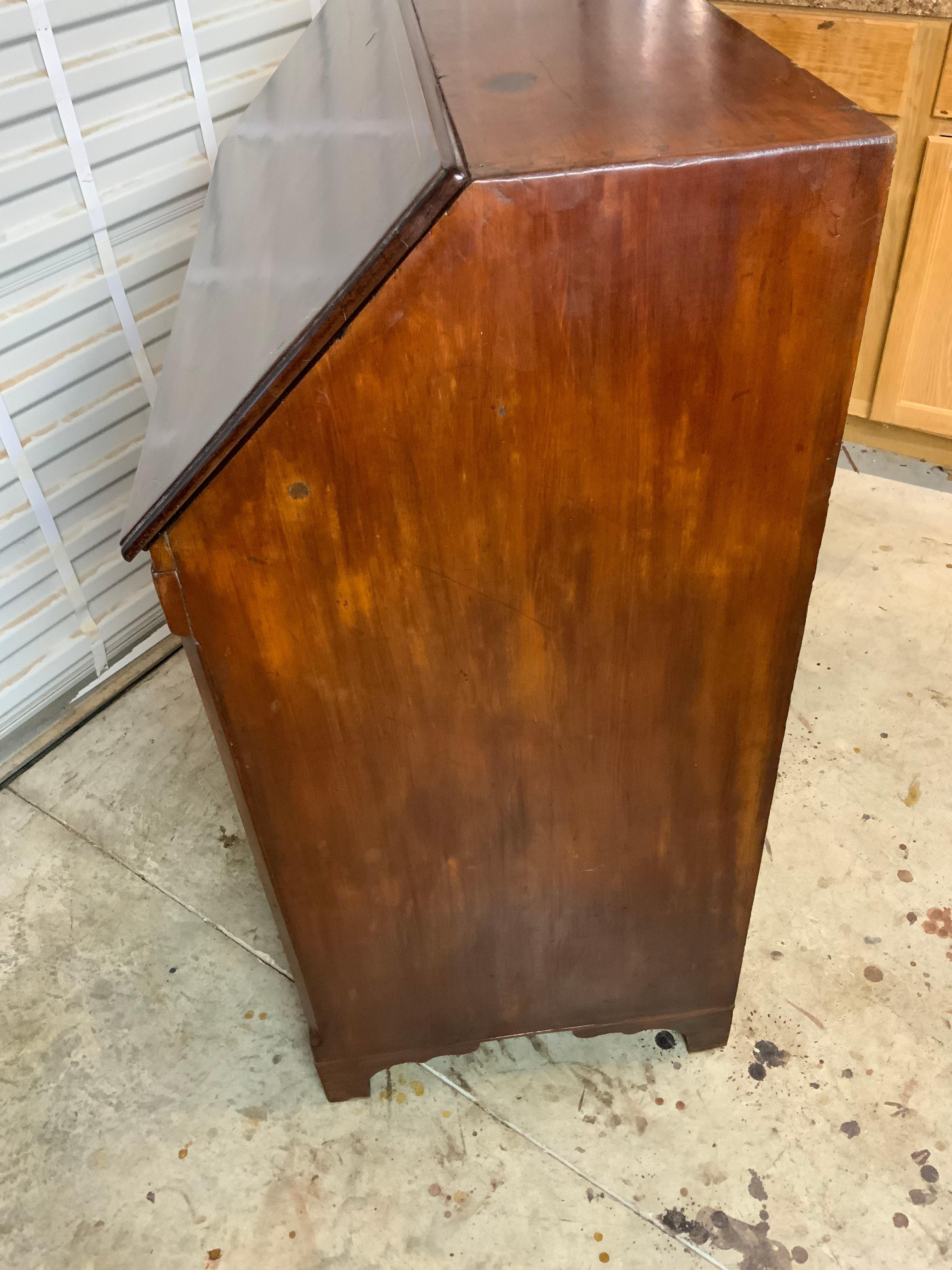 American Cherry Slant Front Desk 9