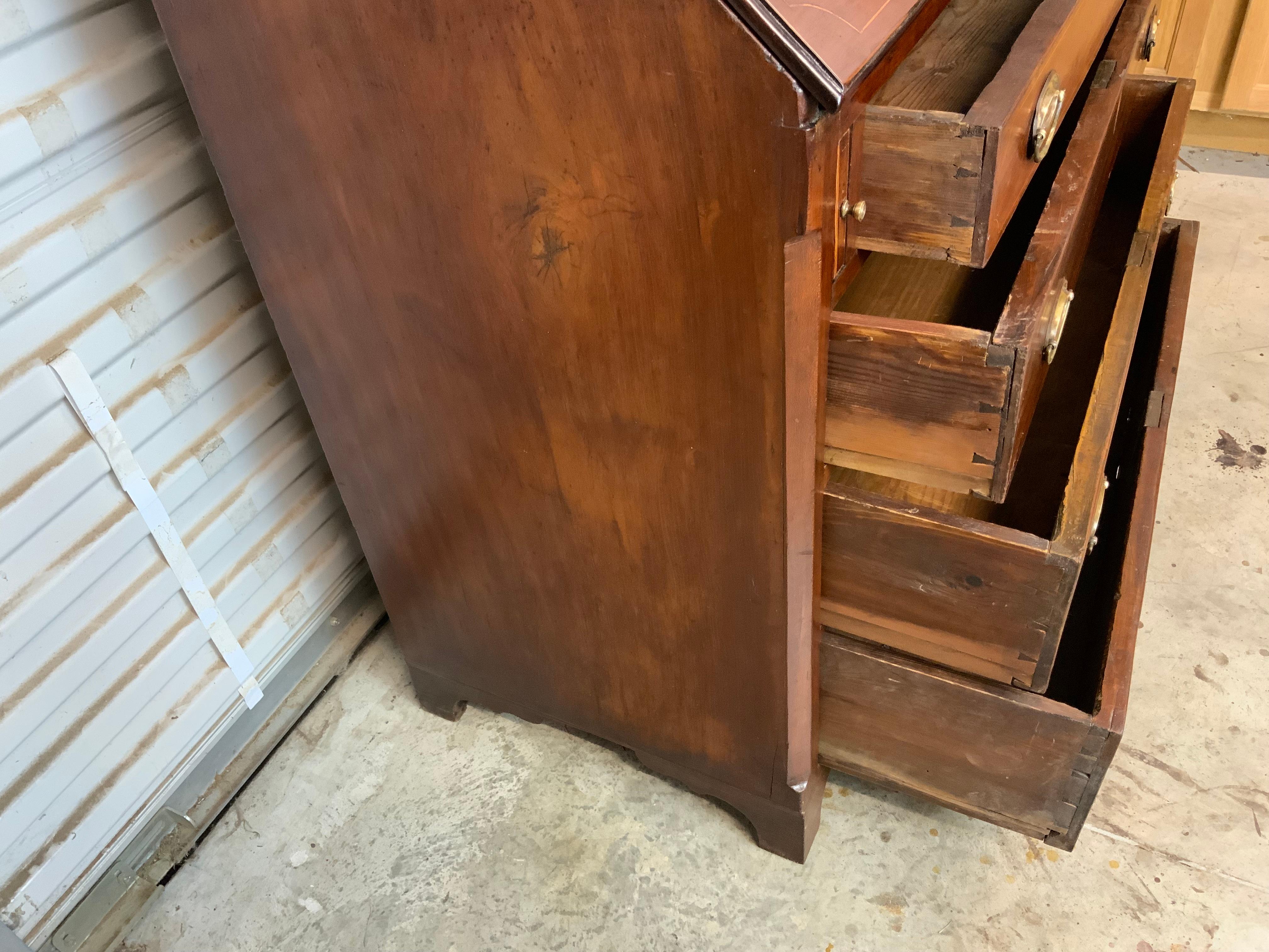 American Cherry Slant Front Desk 3