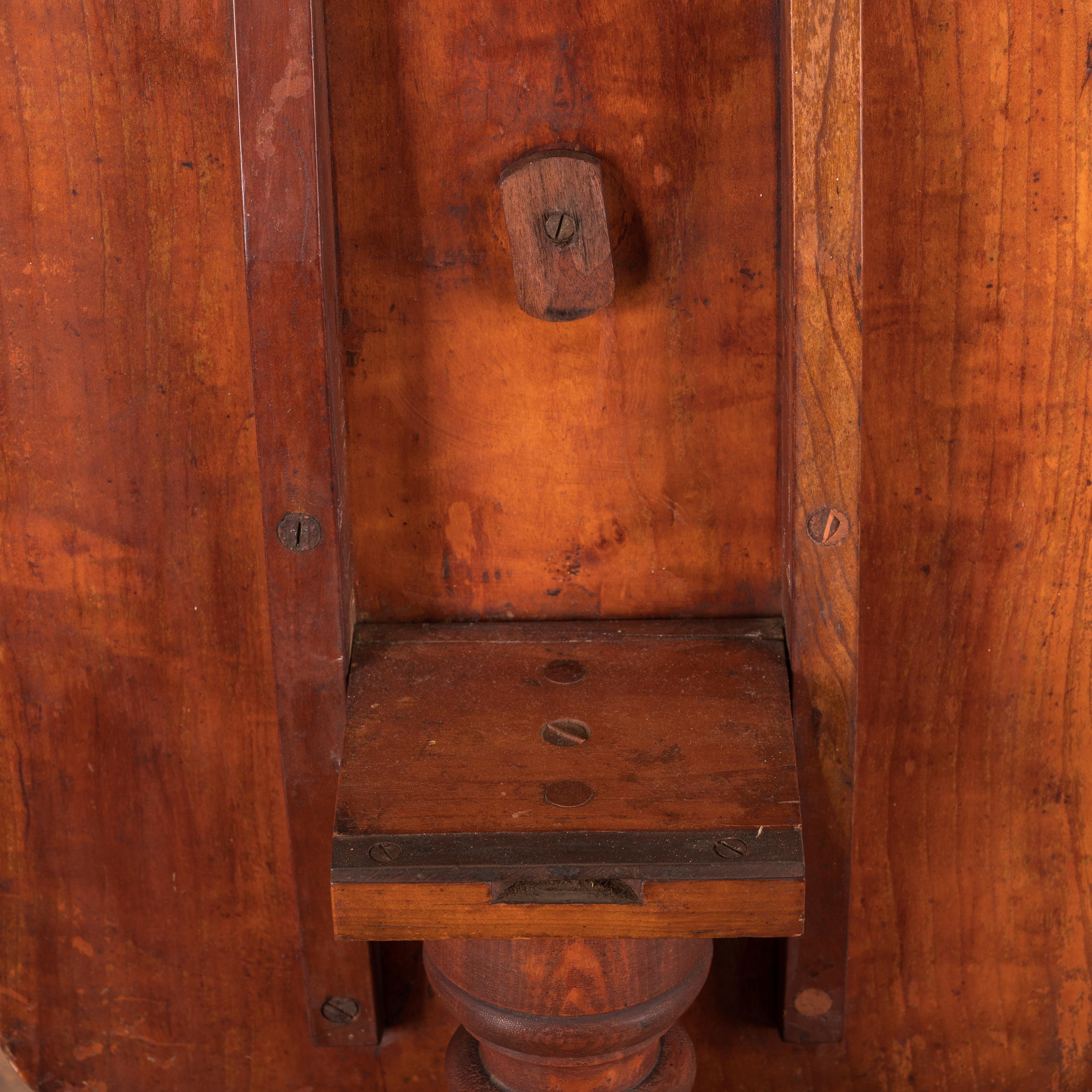 19th Century American Cherry Tilt-Top Candle Stand For Sale