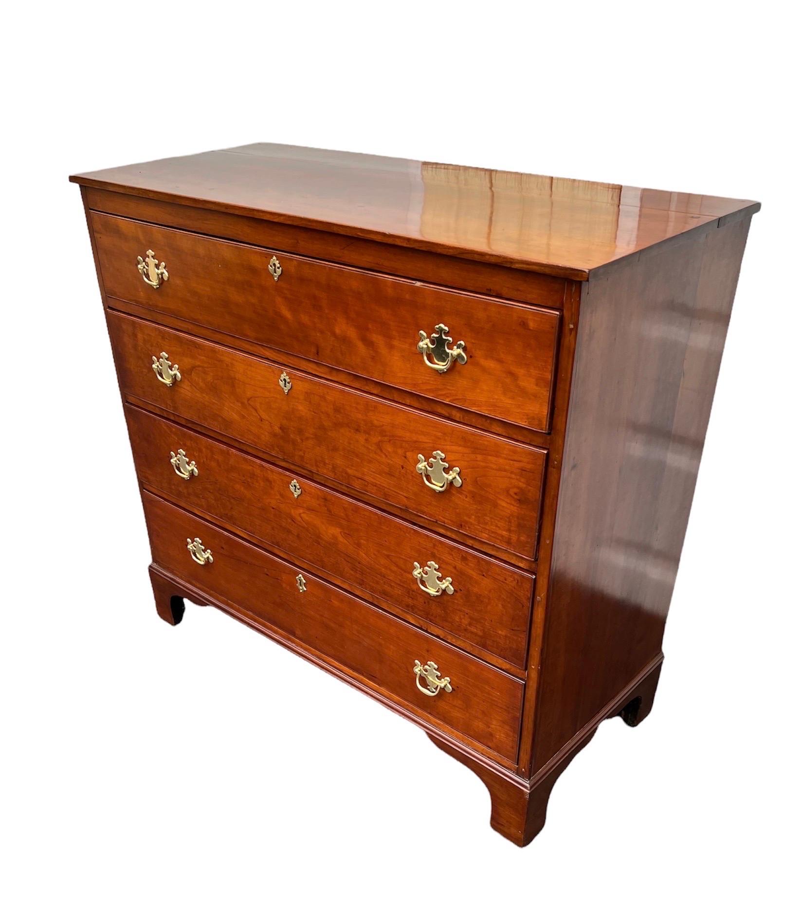 American Cherry Wood Chest of Drawers  1