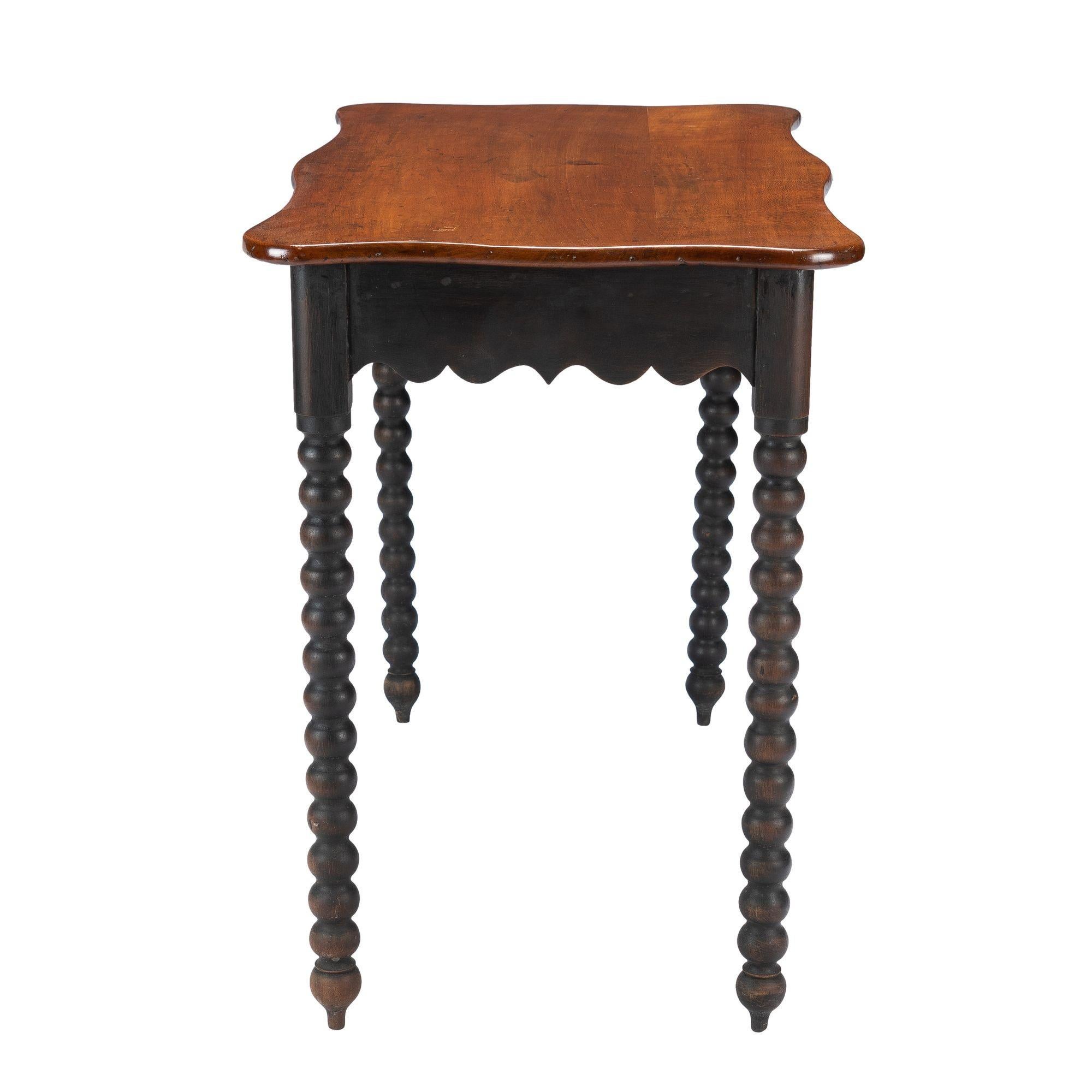 spindle leg console table
