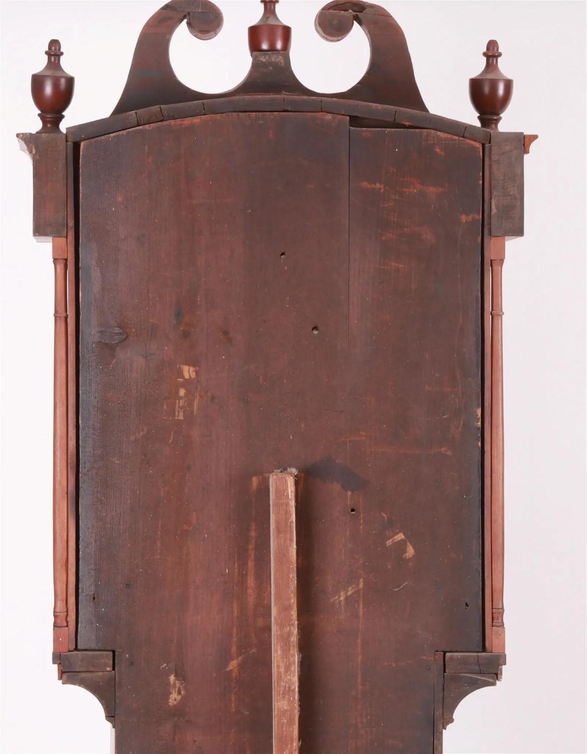American Cherrywood Tall Case Clock, Circa 1800 3