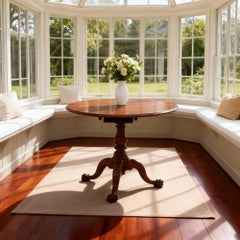 American Chippendale Carved Tilt-Top Ball and Claw Tea Table ca. 1770
