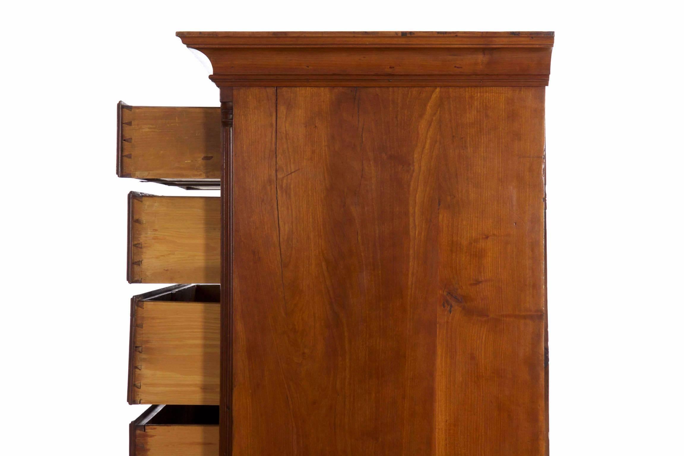 American Chippendale Cherrywood Tall Chest of Drawers, Pennsylvania 7