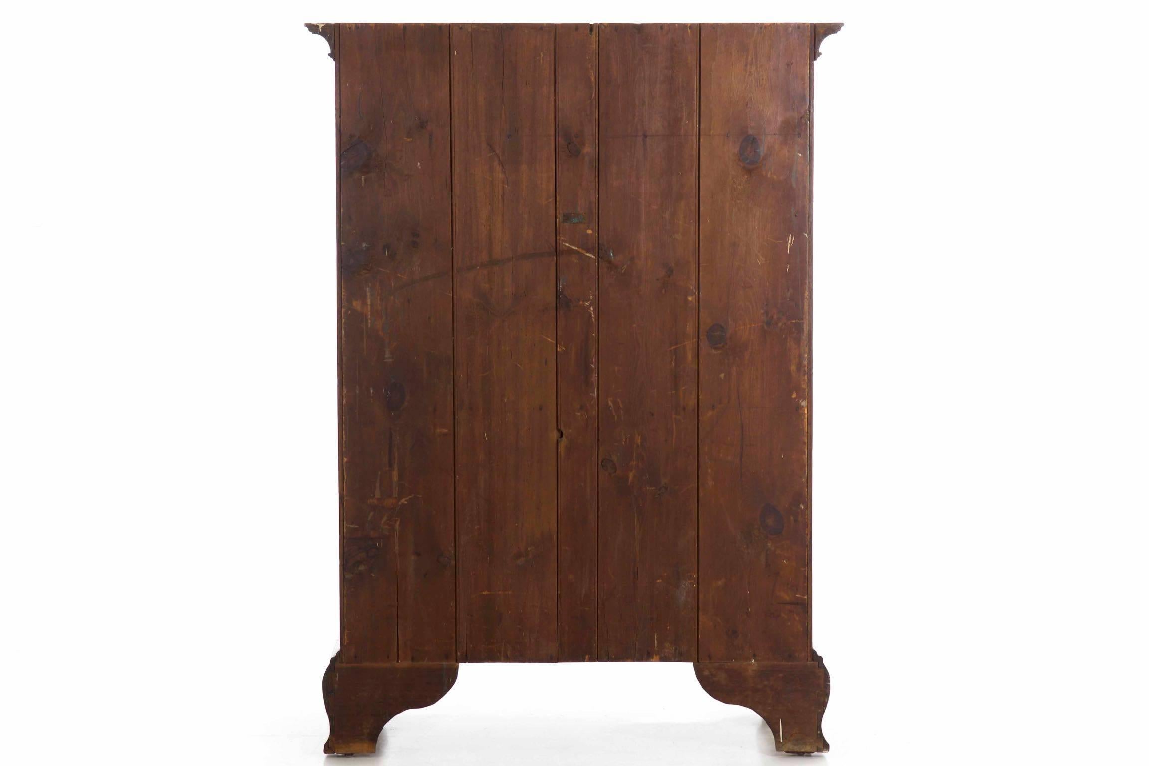 American Chippendale Cherrywood Tall Chest of Drawers, Pennsylvania 9