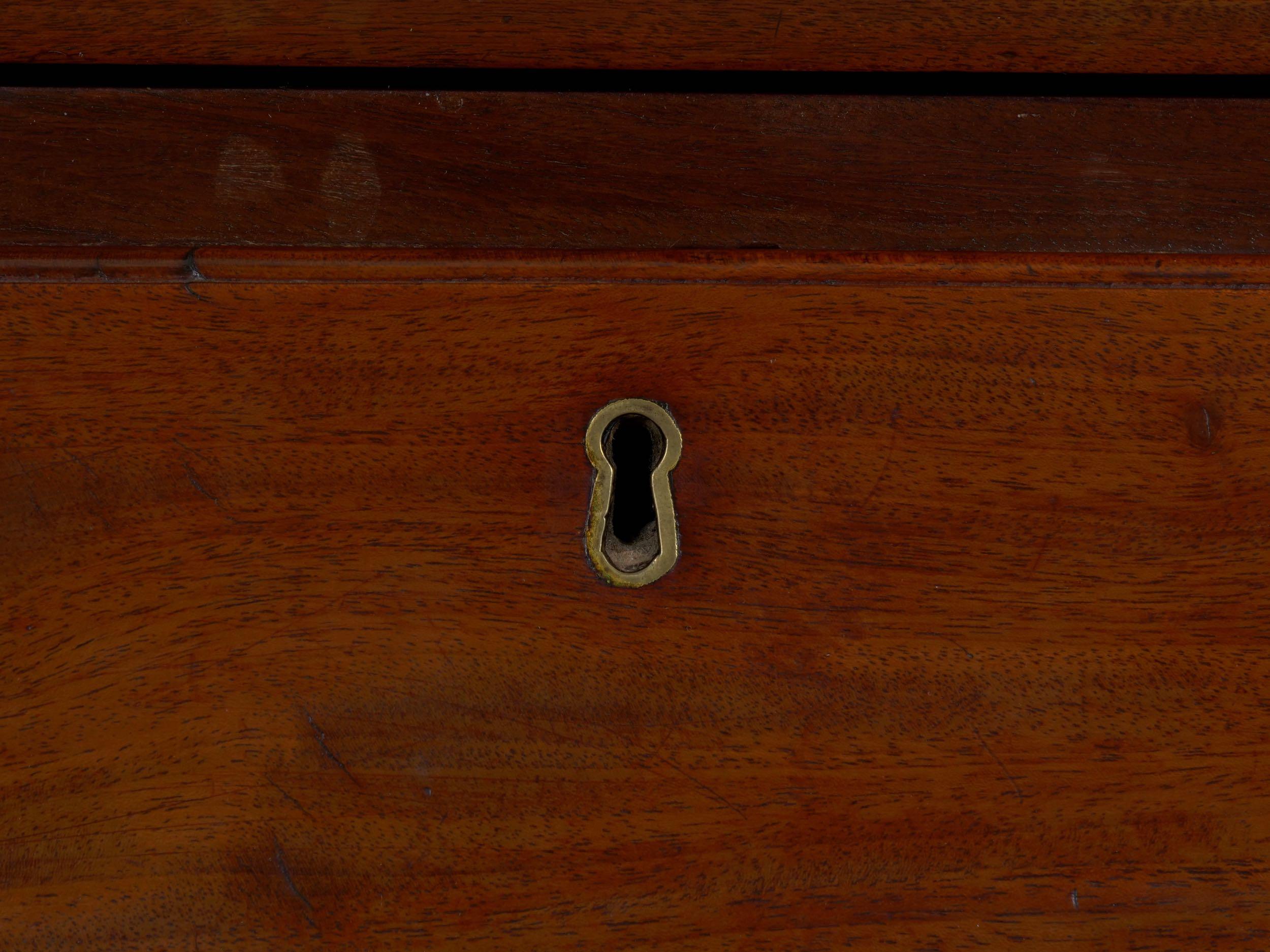 American Chippendale Mahogany Antique Slant-Front Writing Desk, circa 1790 12