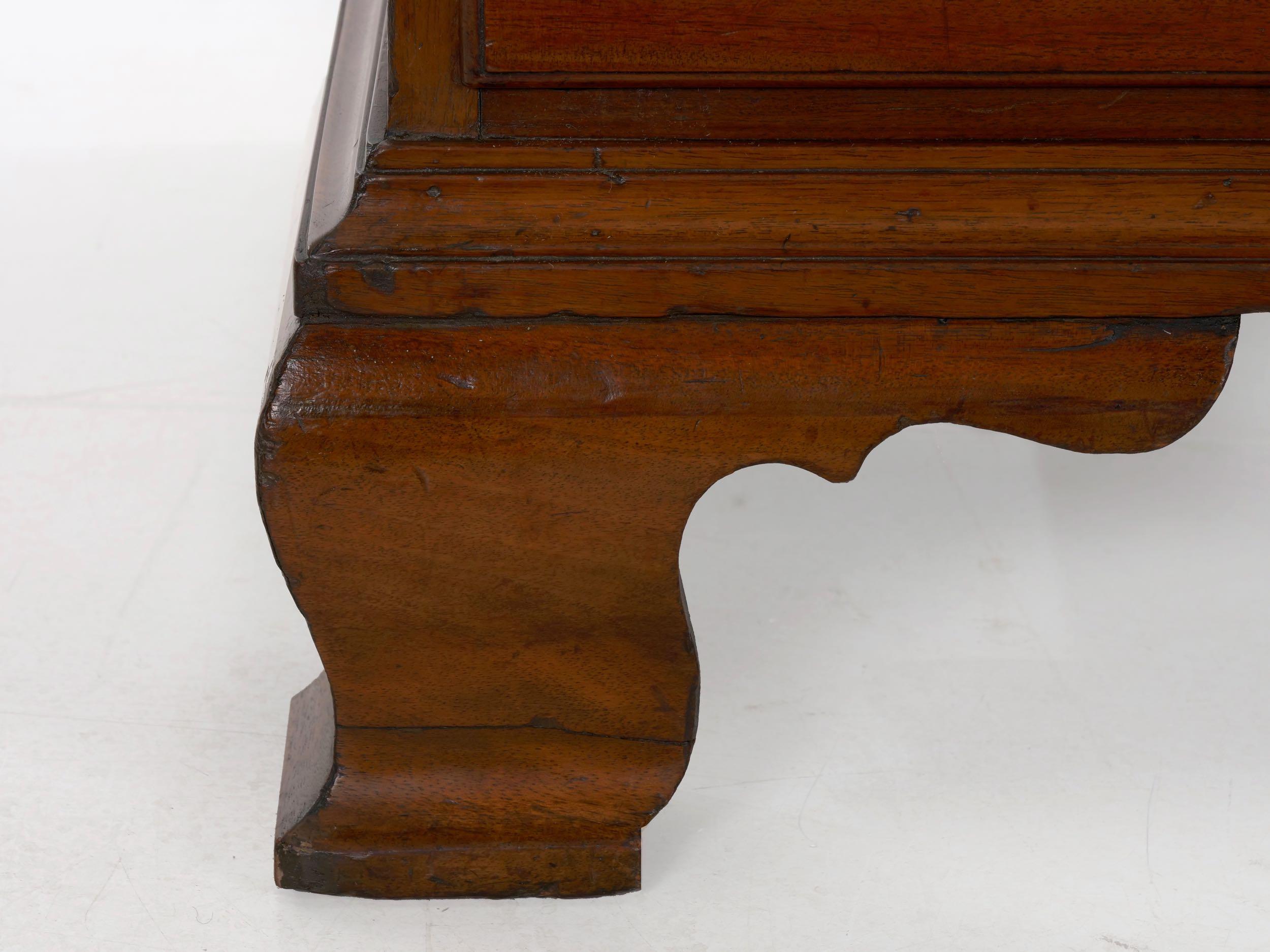 American Chippendale Mahogany Antique Slant-Front Writing Desk, circa 1790 14
