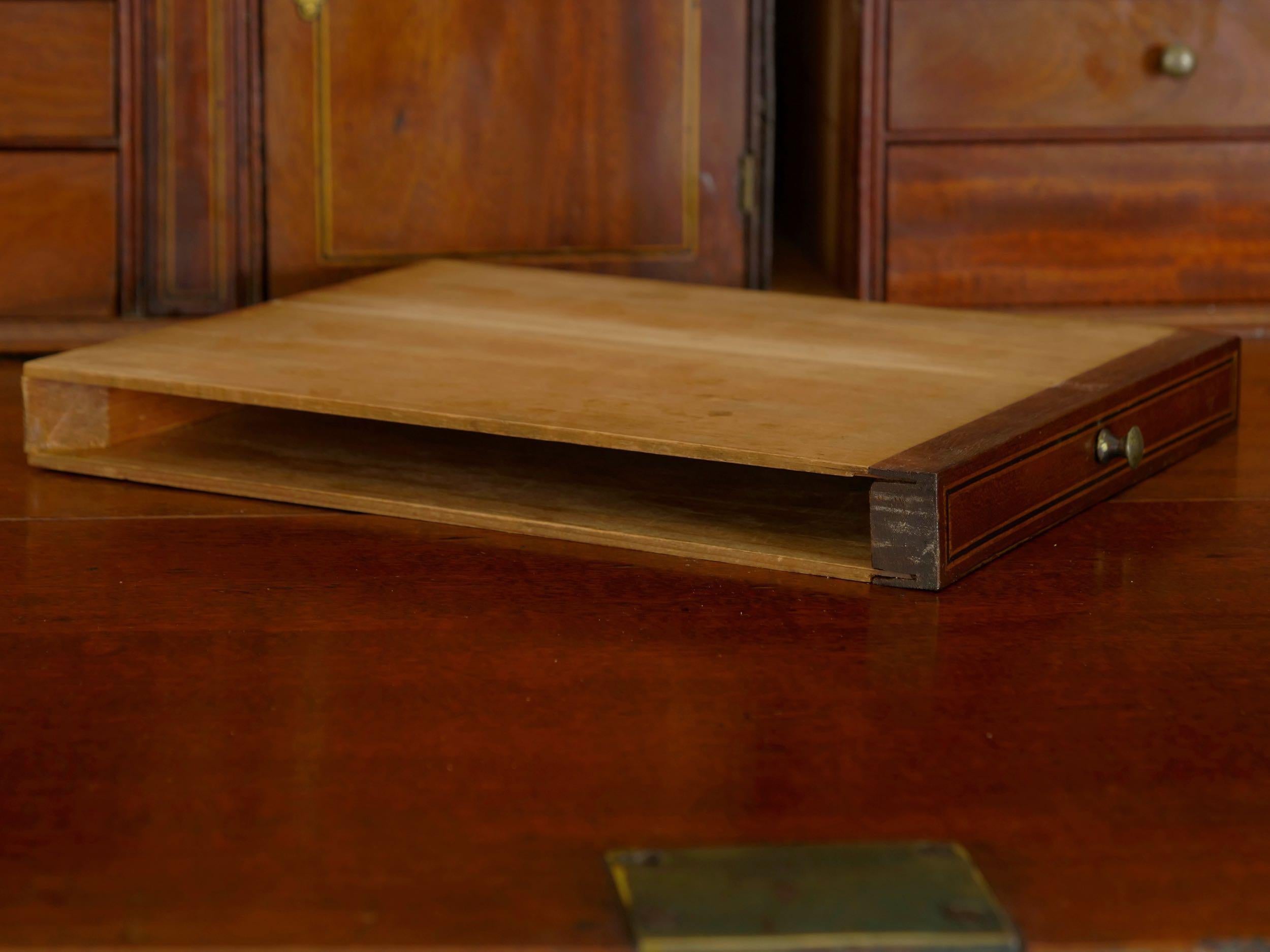 American Chippendale Mahogany Bookcase over Secretary Desk, Massachusetts 11