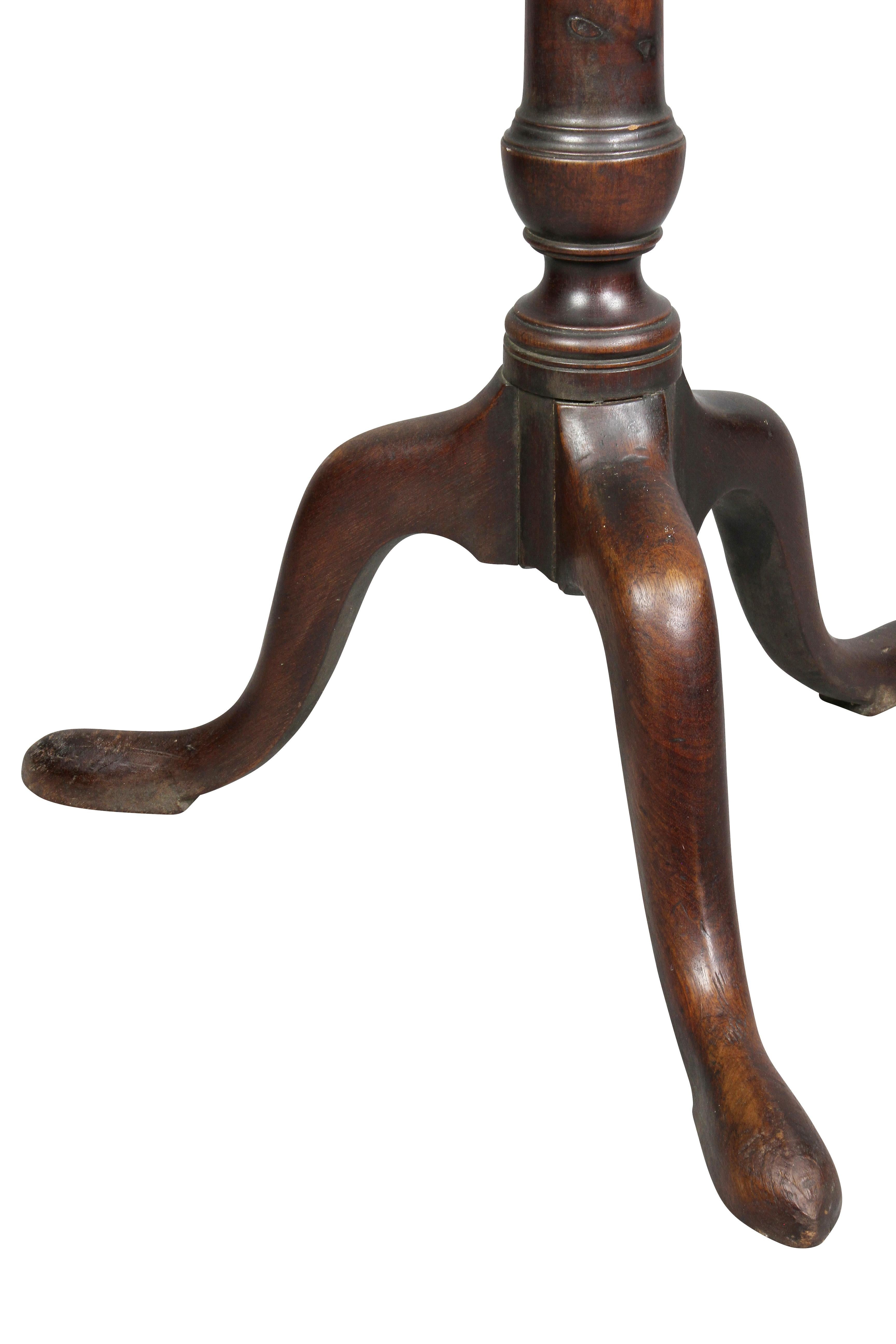 American Chippendale Mahogany Candlestand 3