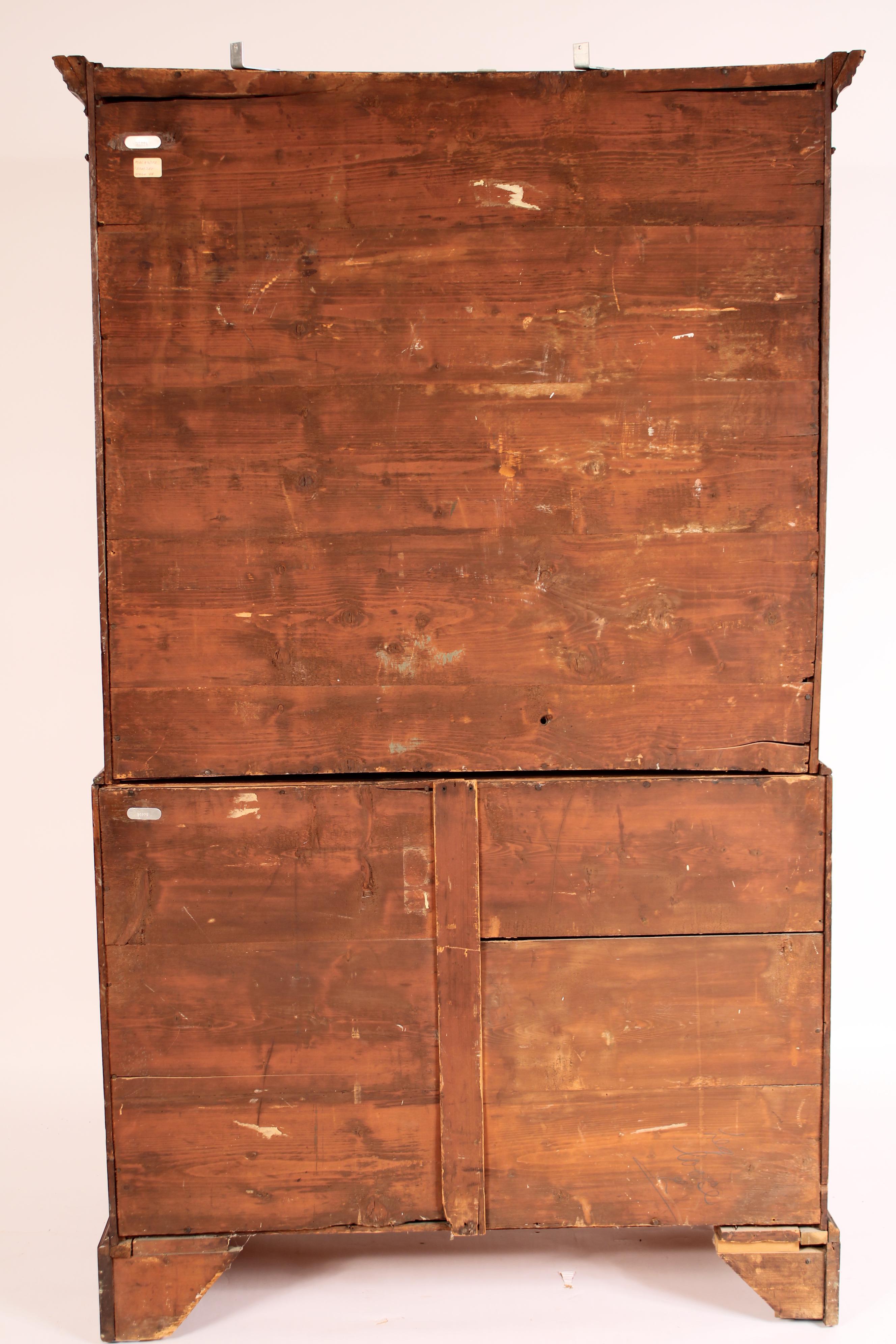 Amerikanische Chippendale Mahagoni Truhe auf Truhe im Angebot 5