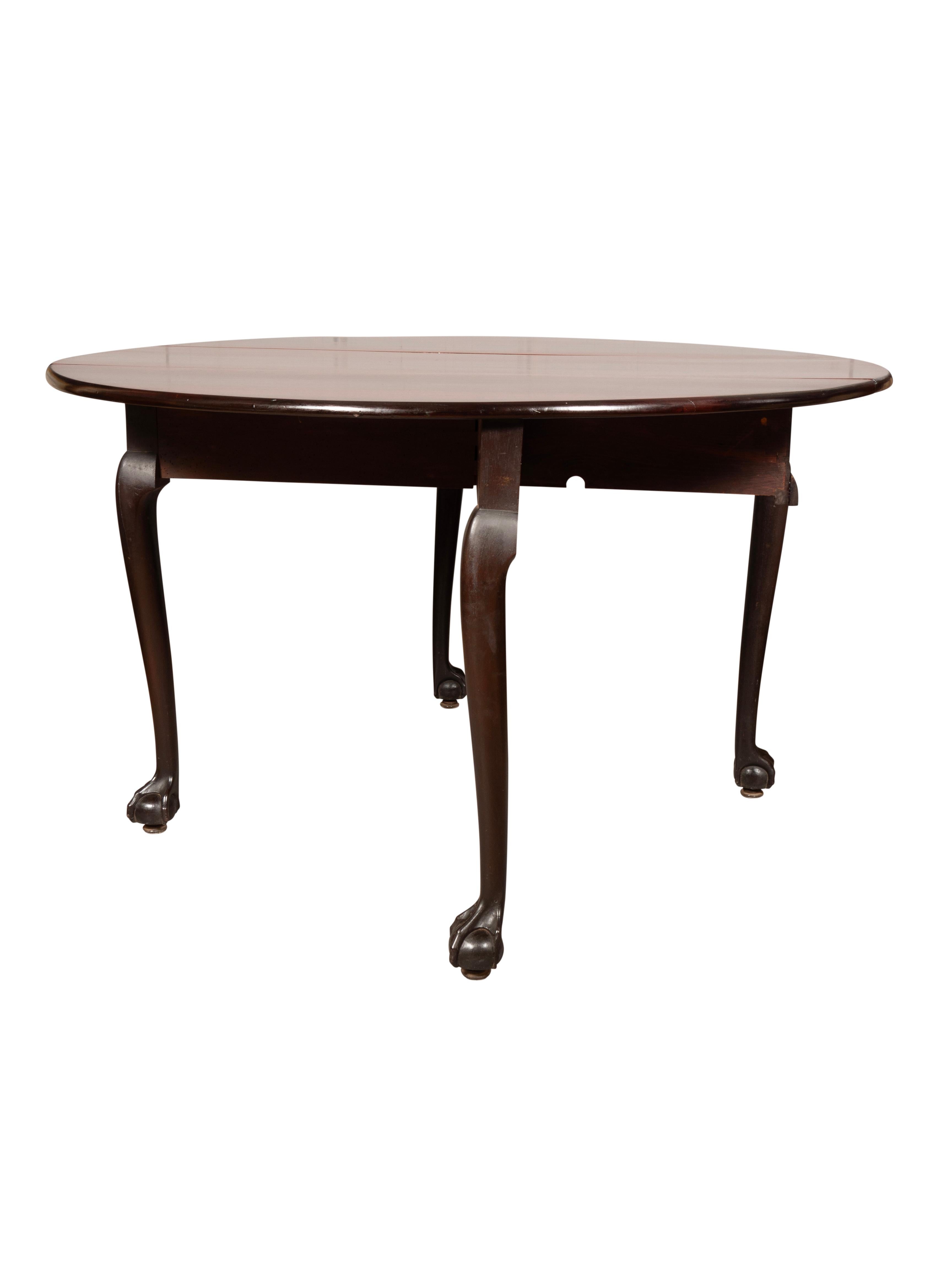 Amerikanischer Chippendale-Tisch aus Mahagoni mit Tropfenblatt im Angebot 5