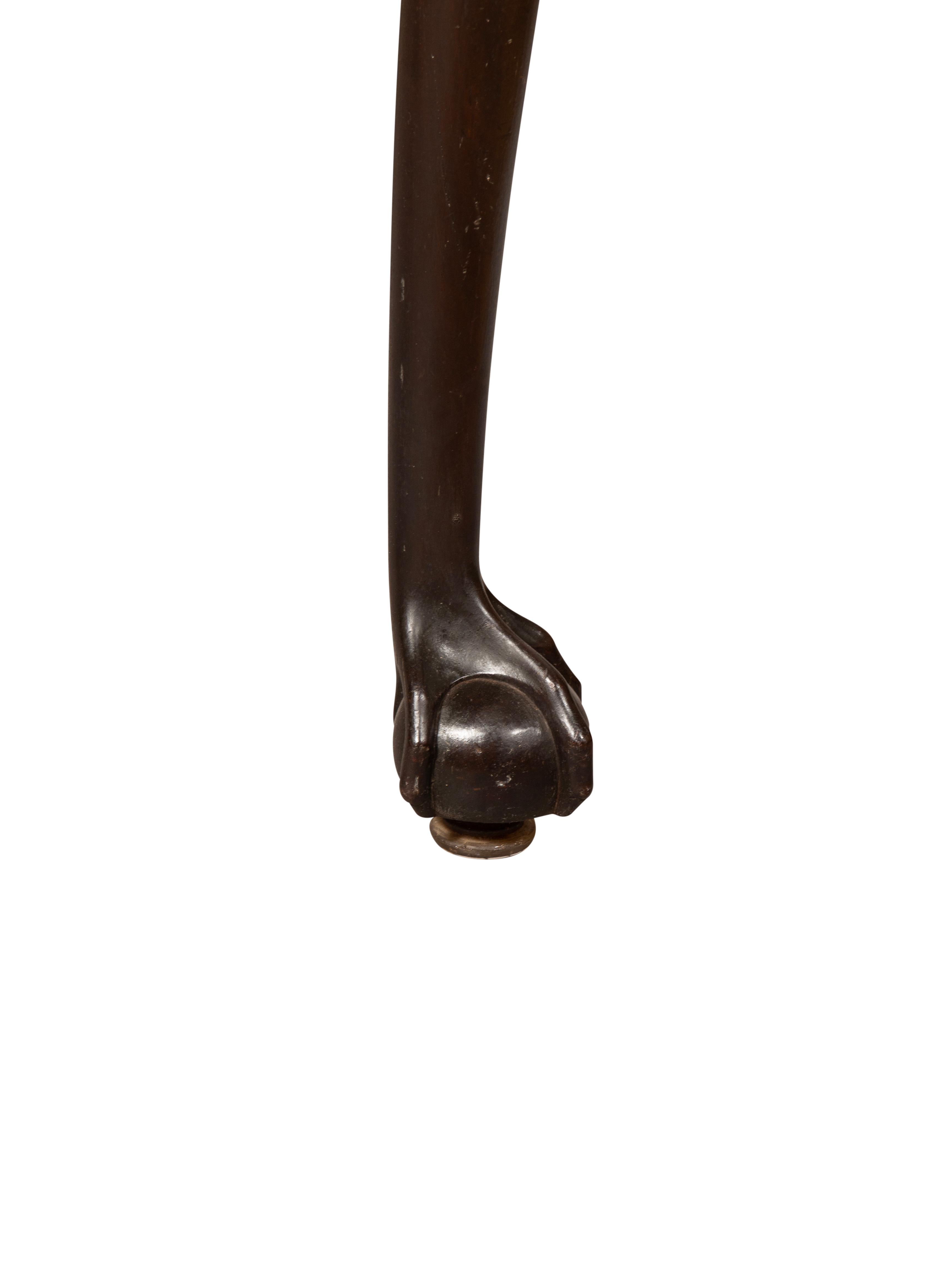 Amerikanischer Chippendale-Tisch aus Mahagoni mit Tropfenblatt im Angebot 7
