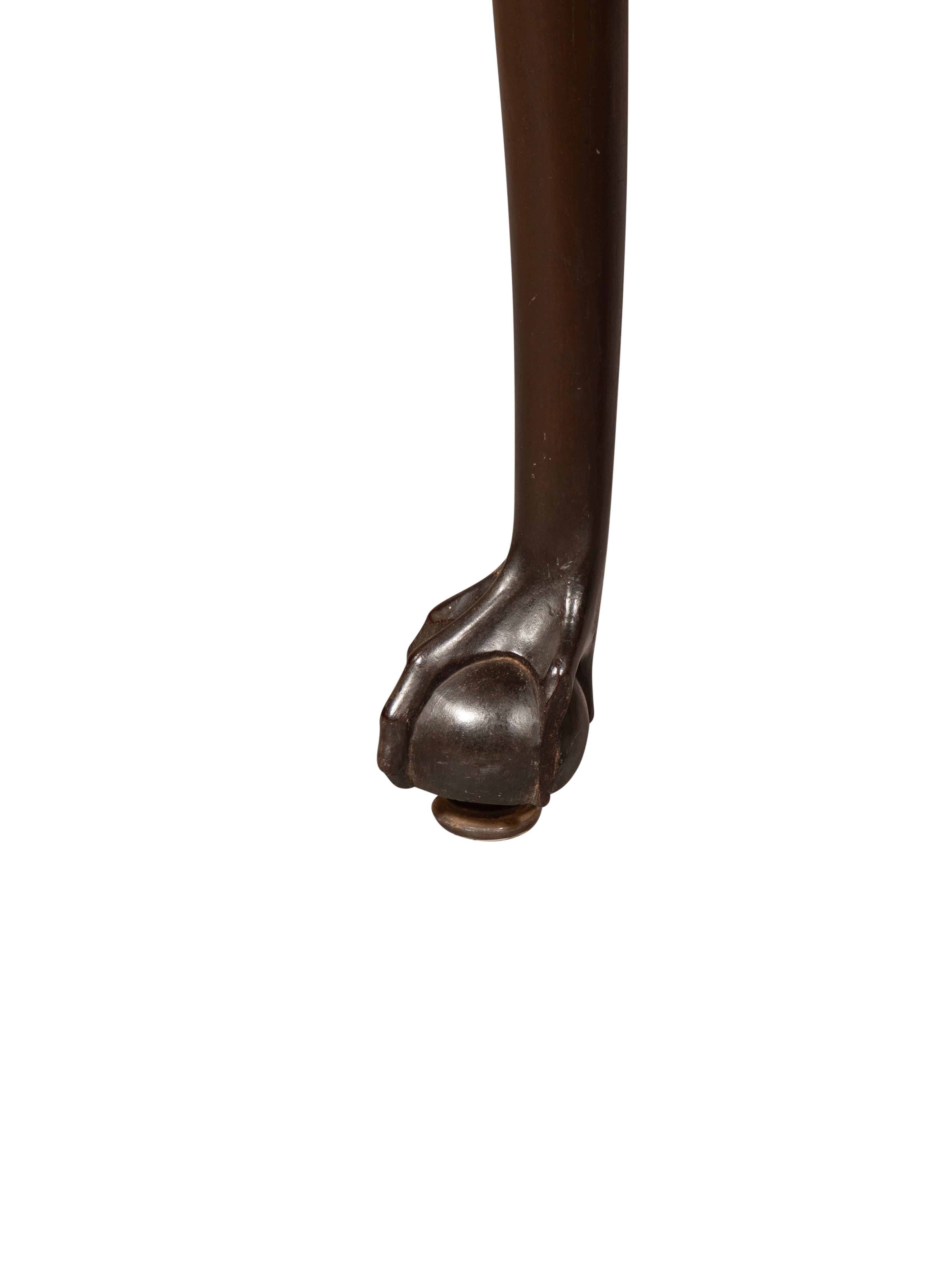 Amerikanischer Chippendale-Tisch aus Mahagoni mit Tropfenblatt im Angebot 8