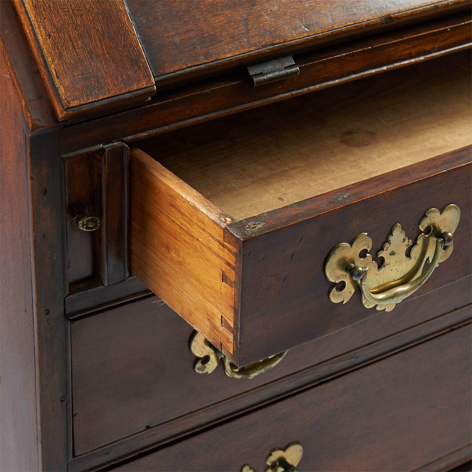 American Chippendale Mahogany Slant Front Desk, circa 1780 3